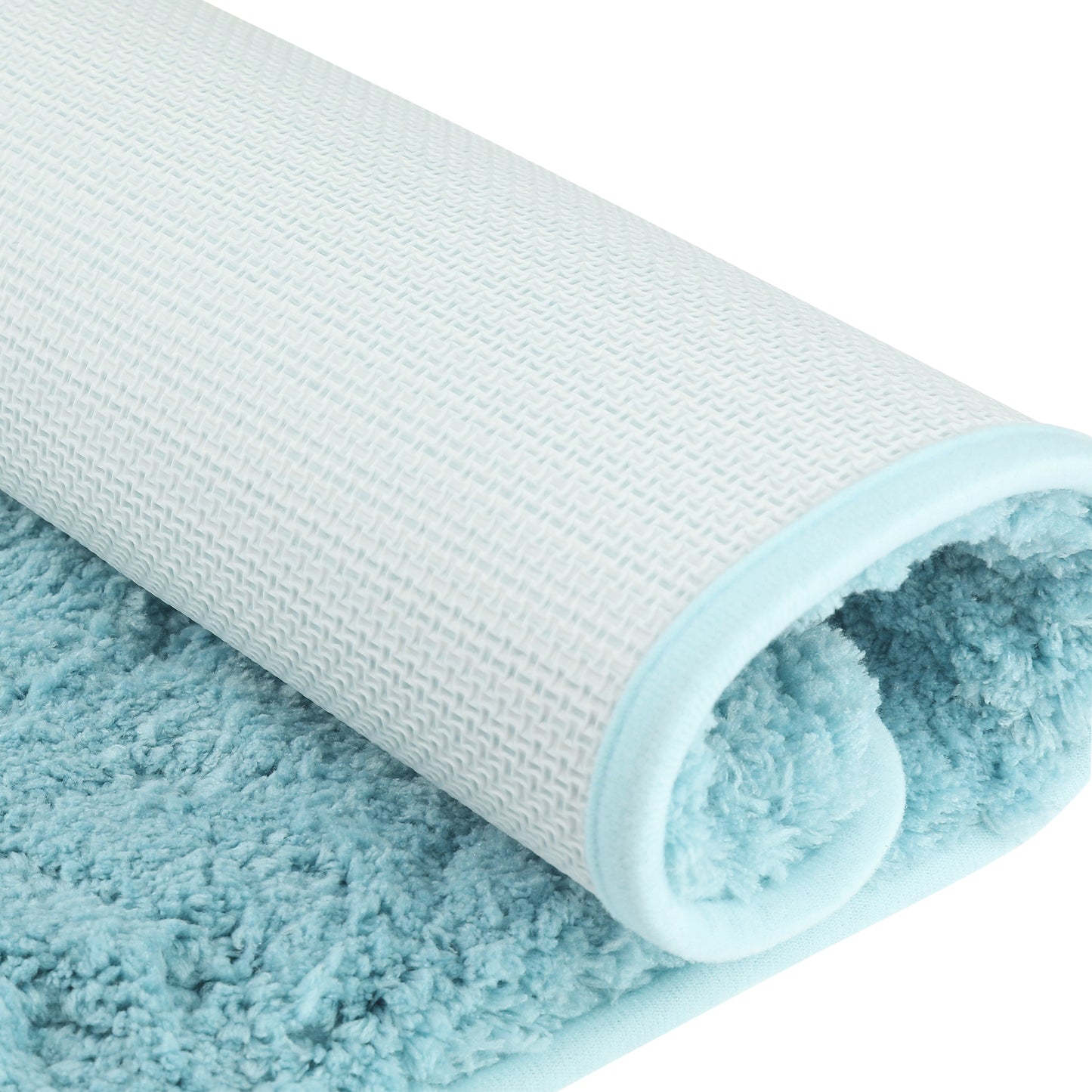 Luxury Bath Mat, Furry Soft Bathroom Rug, Solid Plush Shaggy Bath Carpet