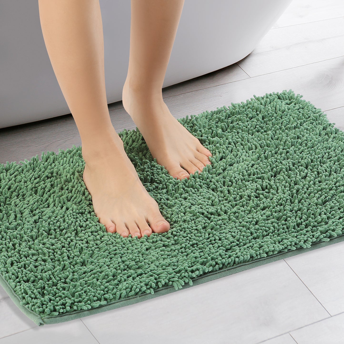 Bath Mats for Bathroom Non Slip, Soft Fluffy Shag Bath Rugs for Bathroom Washable