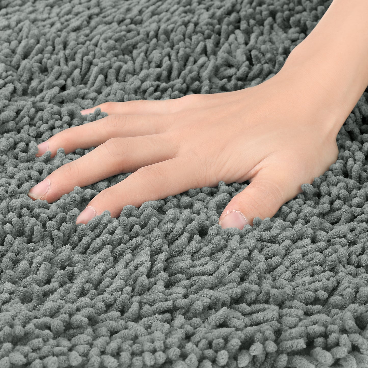 Bath Mats for Bathroom Non Slip, Soft Fluffy Shag Bath Rugs for Bathroom Washable