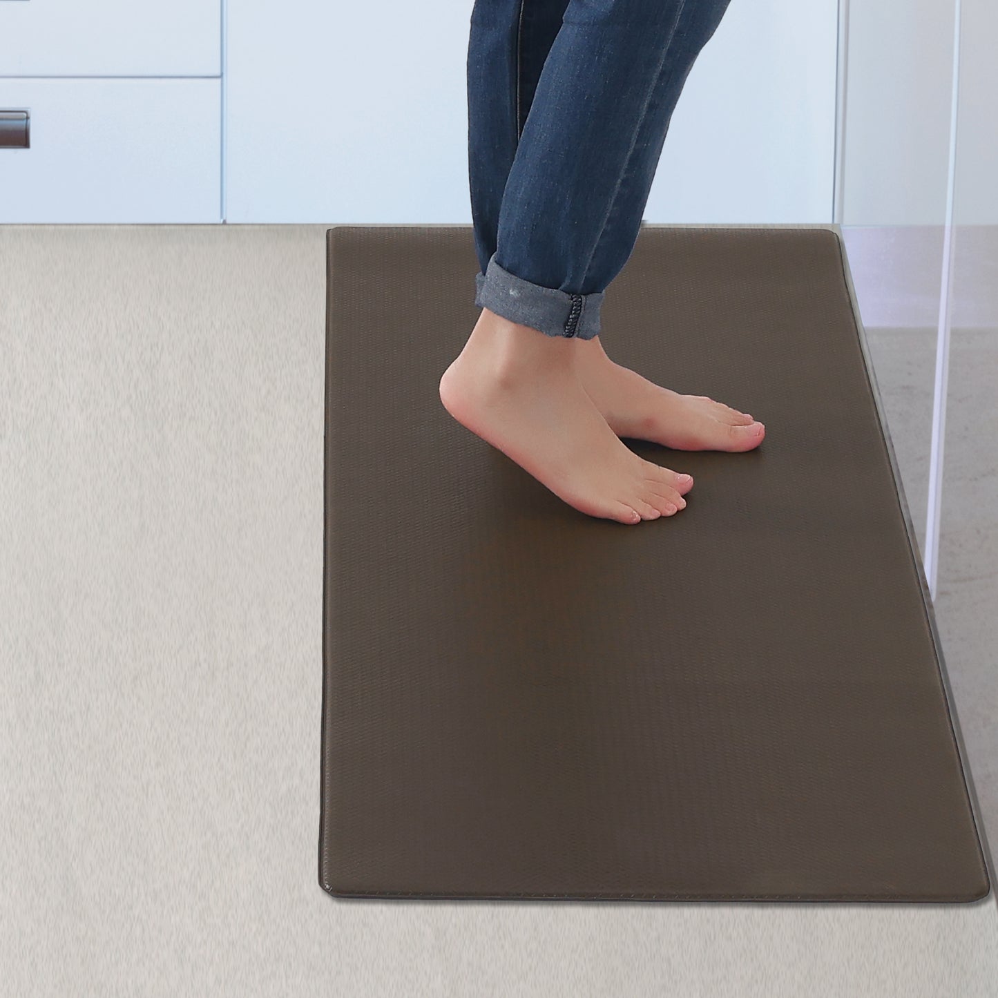 Kitchen Rug 1 Piece Kitchen Floor Mat, Waterproof Comfort Solid Color Kitchen Mats