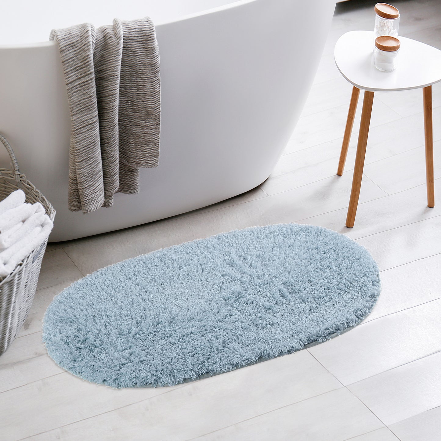 Bath Rug, Absorbent, Soft, Thick Shag, Machine Wash,Bath Mats for Bath Room and Spa Floors