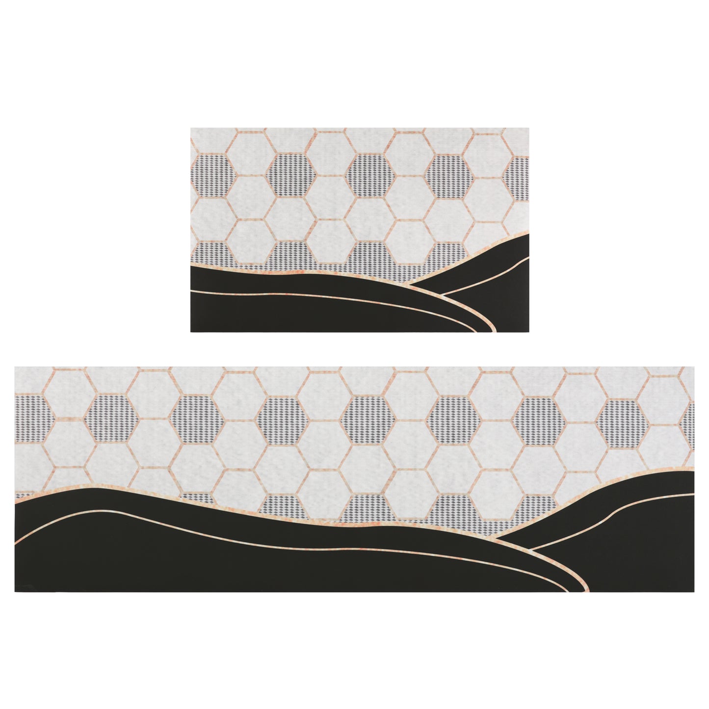 Farmhouse Style Kitchen Rugs 2 Pieces, Kitchen Floor Rugs and Mats for Kitchen Floor