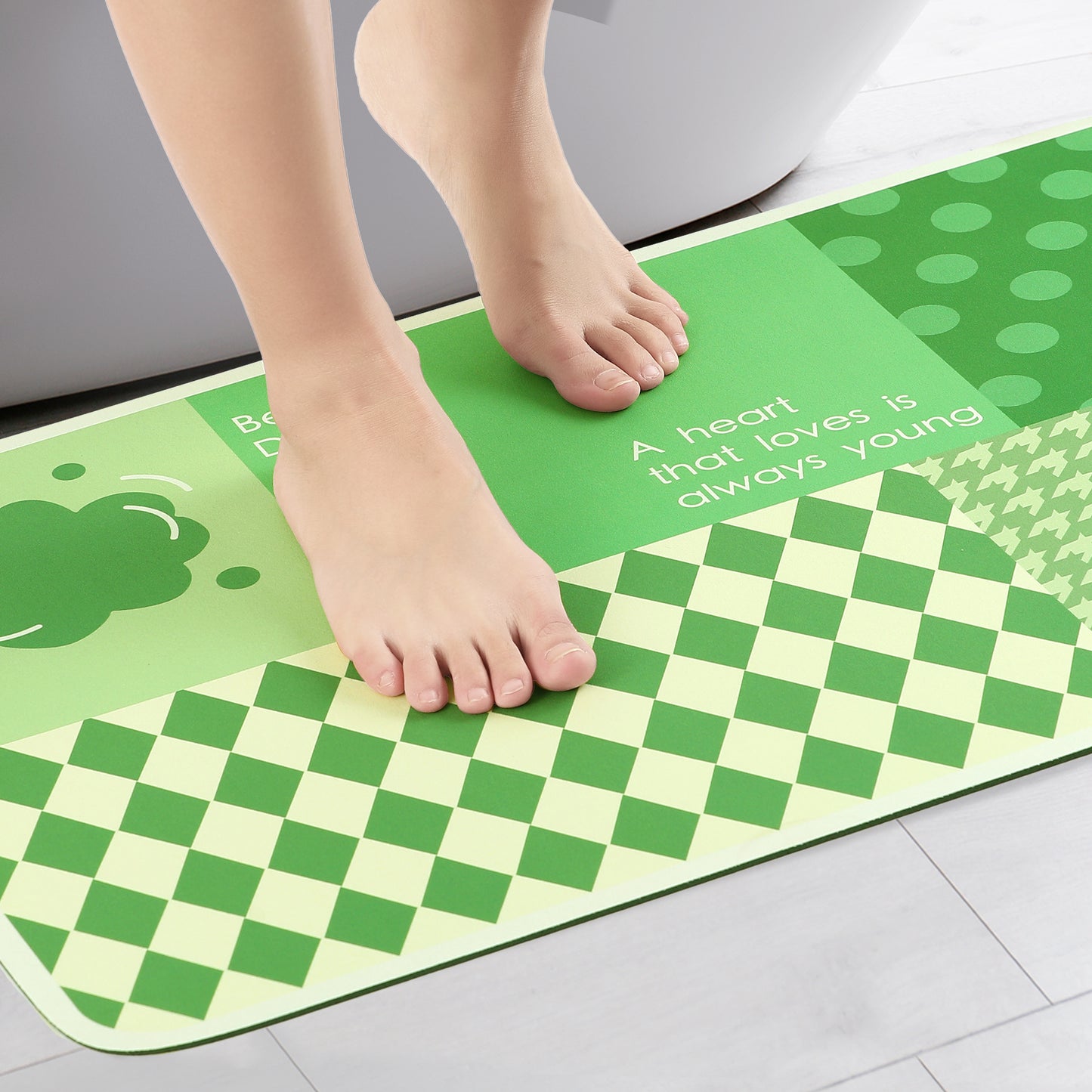 Bath Mat Rug, Abstract Non-Slip Absorbent Bathroom Floor Mat for Shower Bathtub
