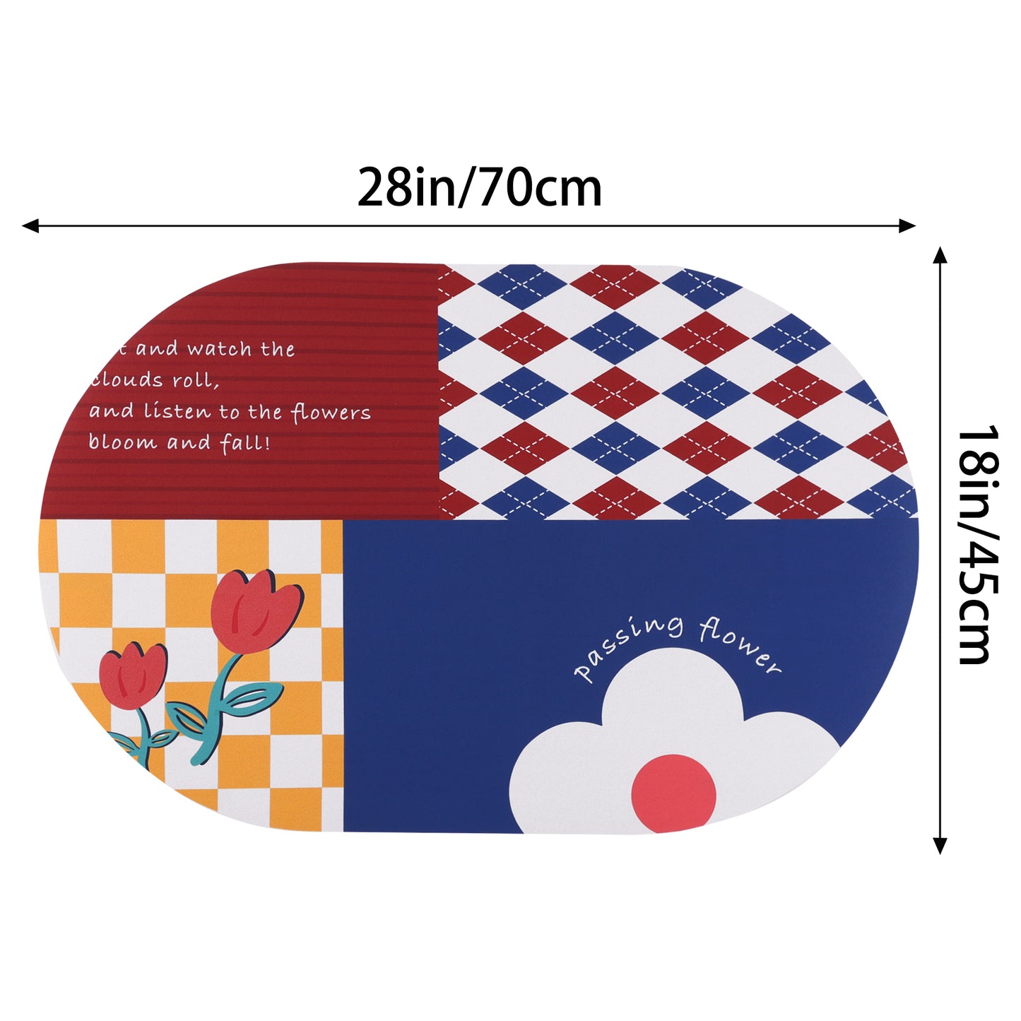 Bath Mat Rug, Abstract Non-Slip Absorbent Bathroom Floor Mat for Shower Bathtub