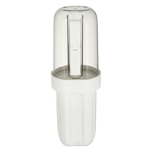 Plastic Toothbrush Travel Case Lightweight Toothbrush Holders, 2.99"x2.83"x8.27" White