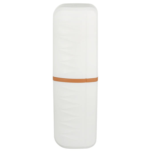 Lightweight Plastic Traveling Toothbrush Holders Case, 2.36"x1.57"x7.87" White