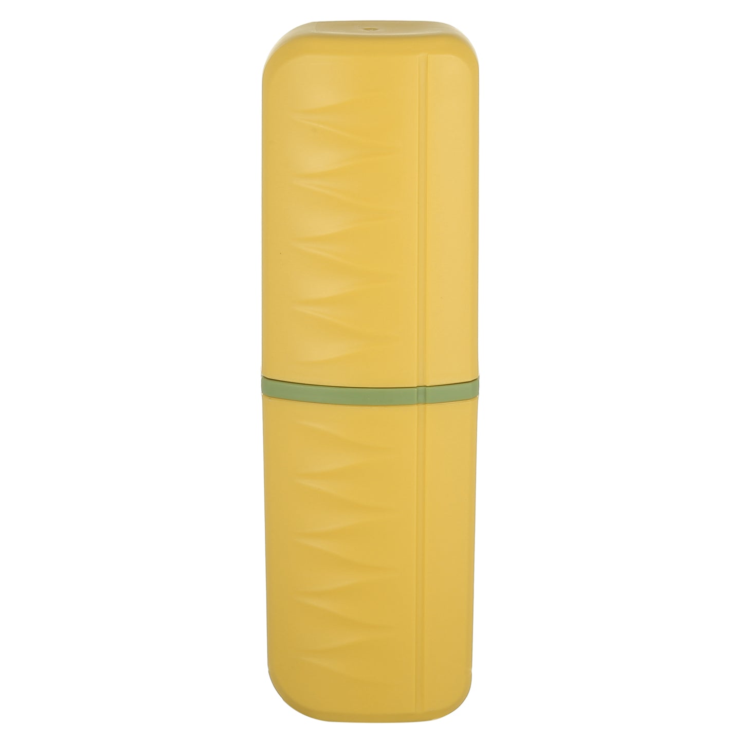 Lightweight Plastic Traveling Toothbrush Holders Case, 2.36"x1.57"x7.87" Yellow