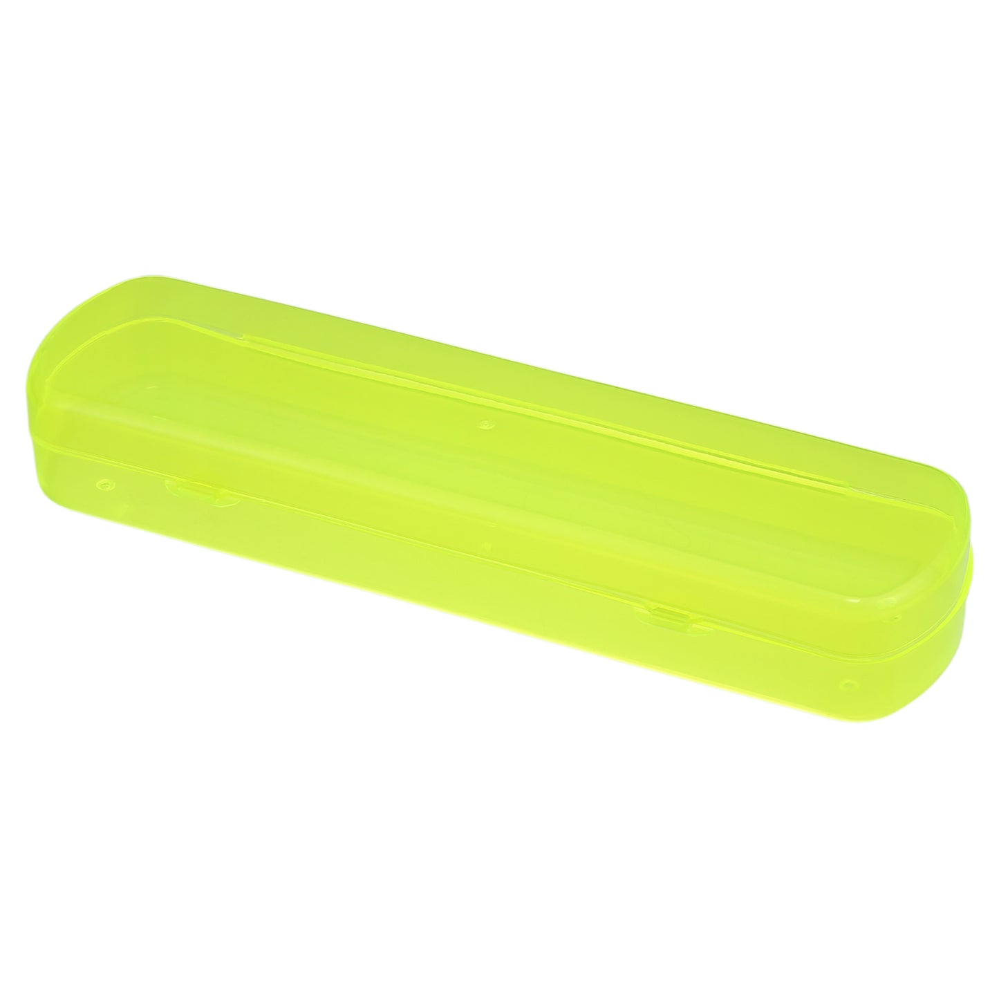 Plastic Lightweight Traveling Toothbrush Holders Case, 2.17"x1.38"x8.07" Yellow