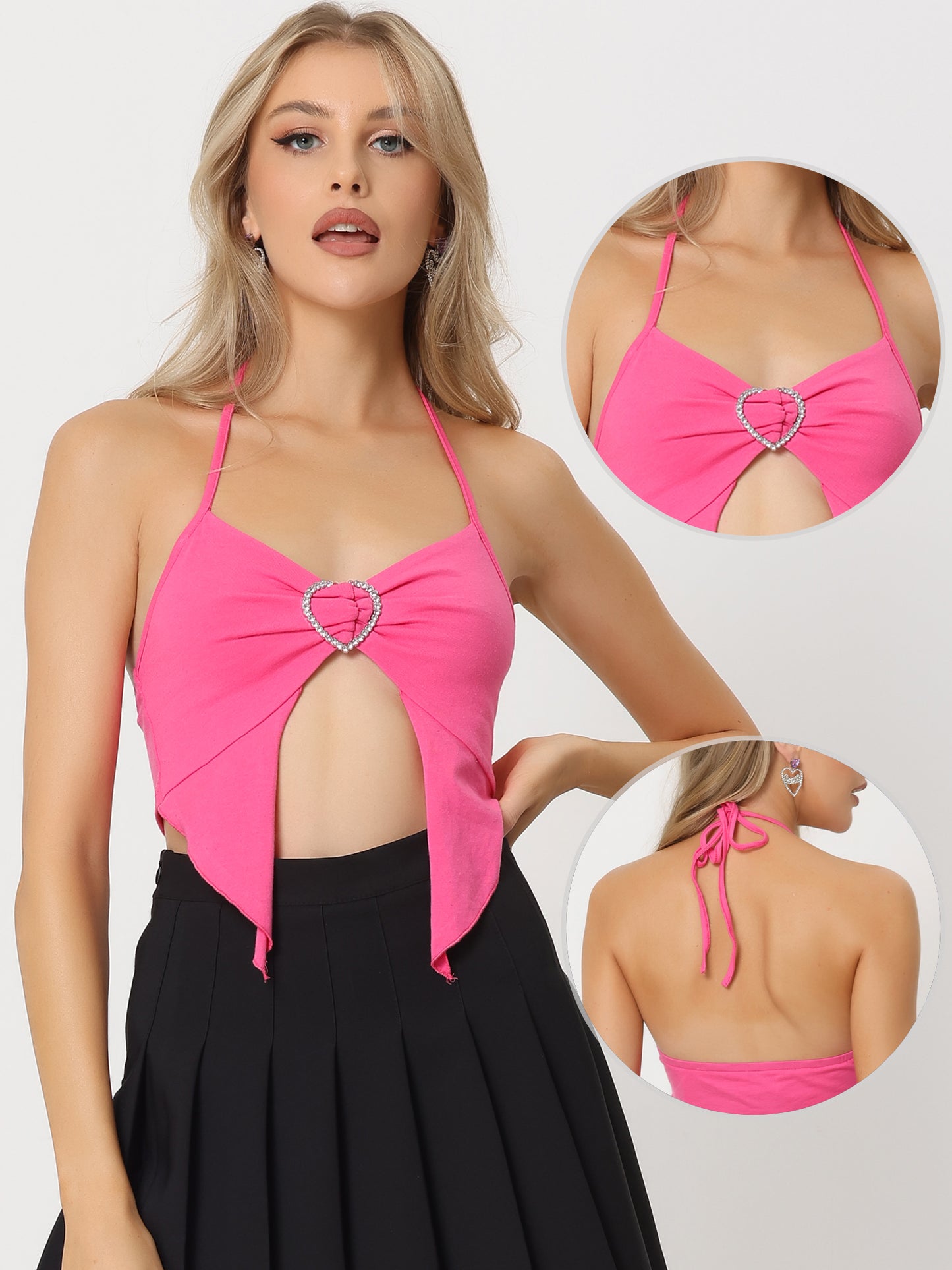 Women's Sexy Cami Backless Party Crop Tank Top