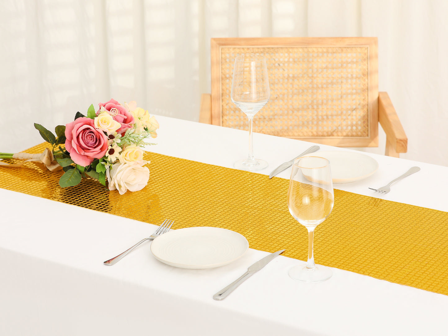 1 Pack Table Runner, Sequin Table Banners for Wedding Decor Holiday Birthday Party Decorations