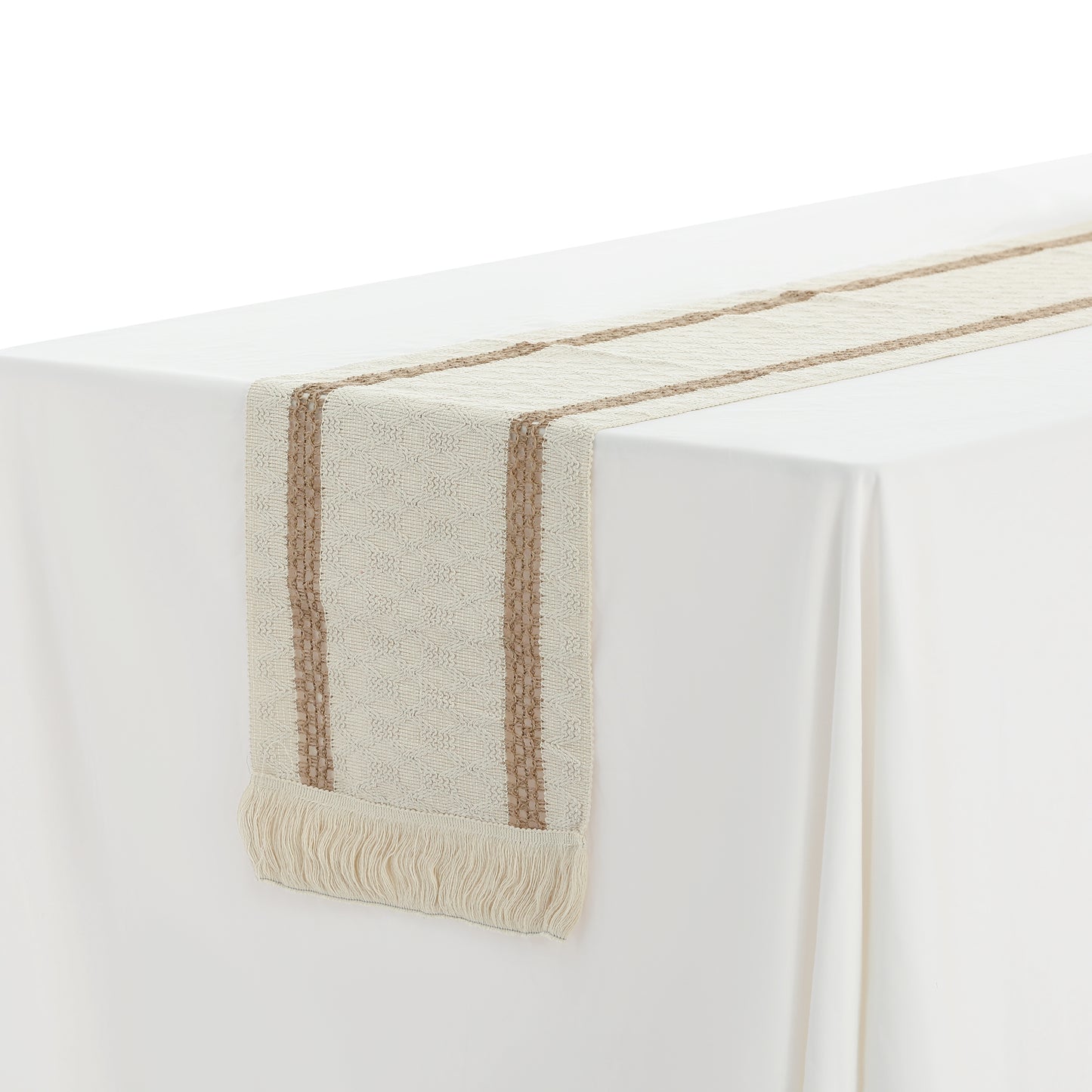 1 Pack Boho Table Runner for Home Decor Rustic Table Runner with Tassels