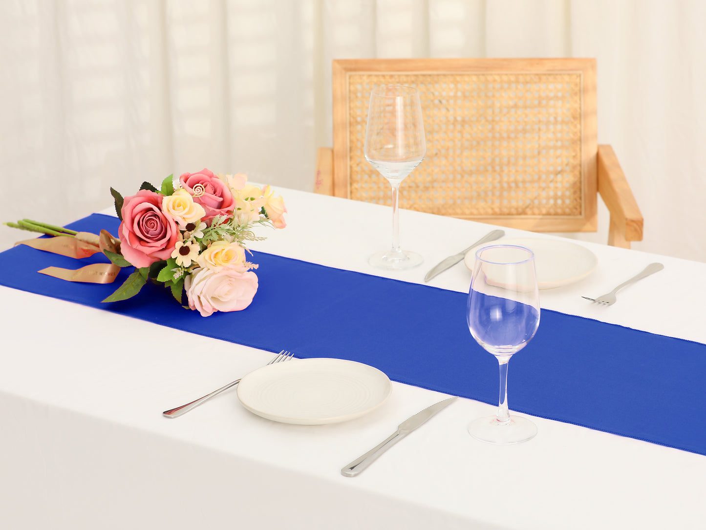 10 Pack Satin Table Runner, Long Polyester Table Runners