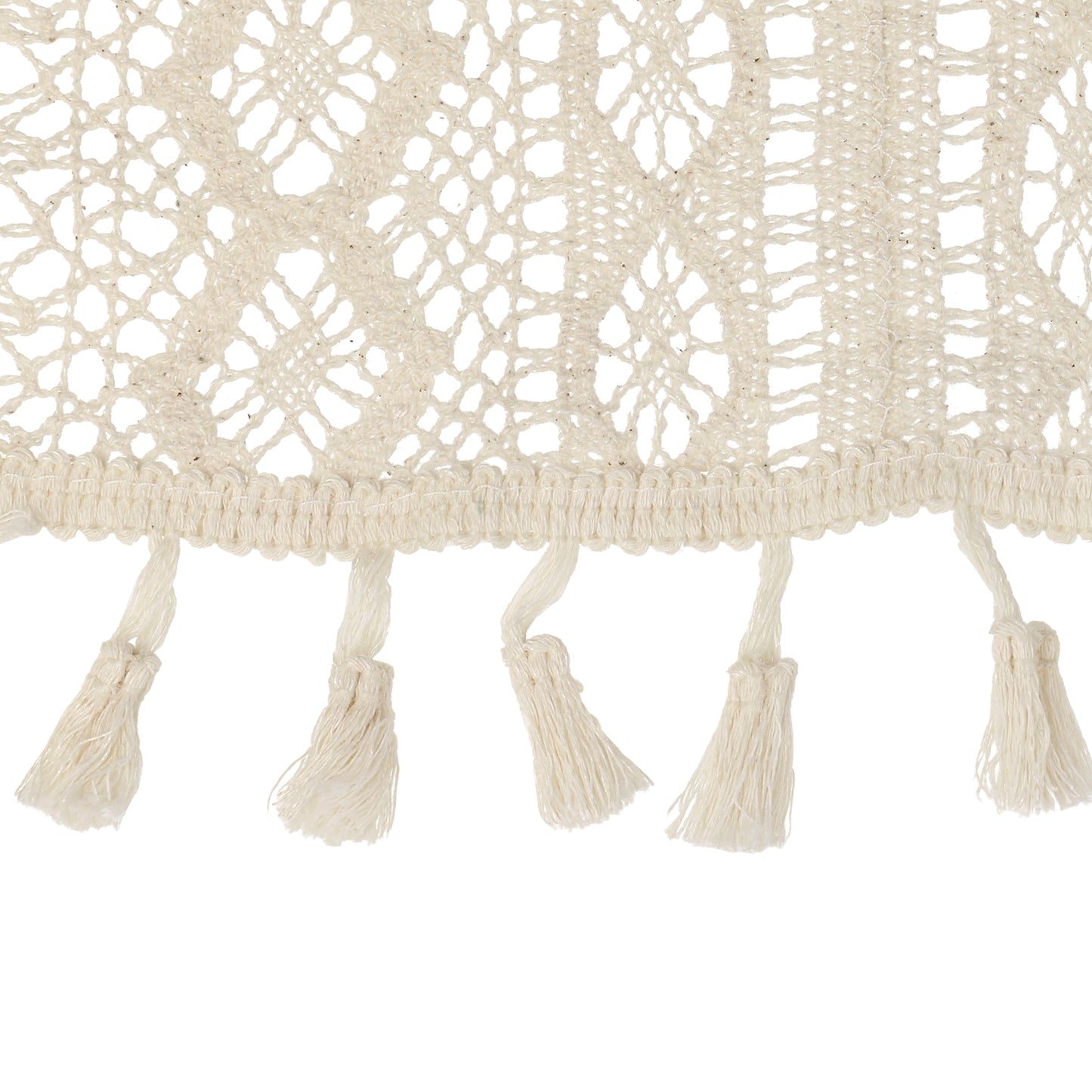 1 Pack Lace Table Runner with Tassels, Table Banner for Boho Dining Bedroom Decor