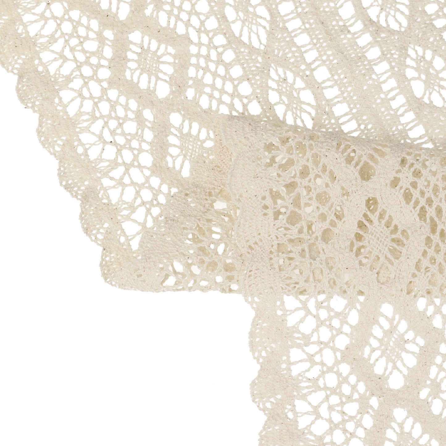 1 Pack Lace Table Runner with Tassels, Table Banner for Boho Dining Bedroom Decor