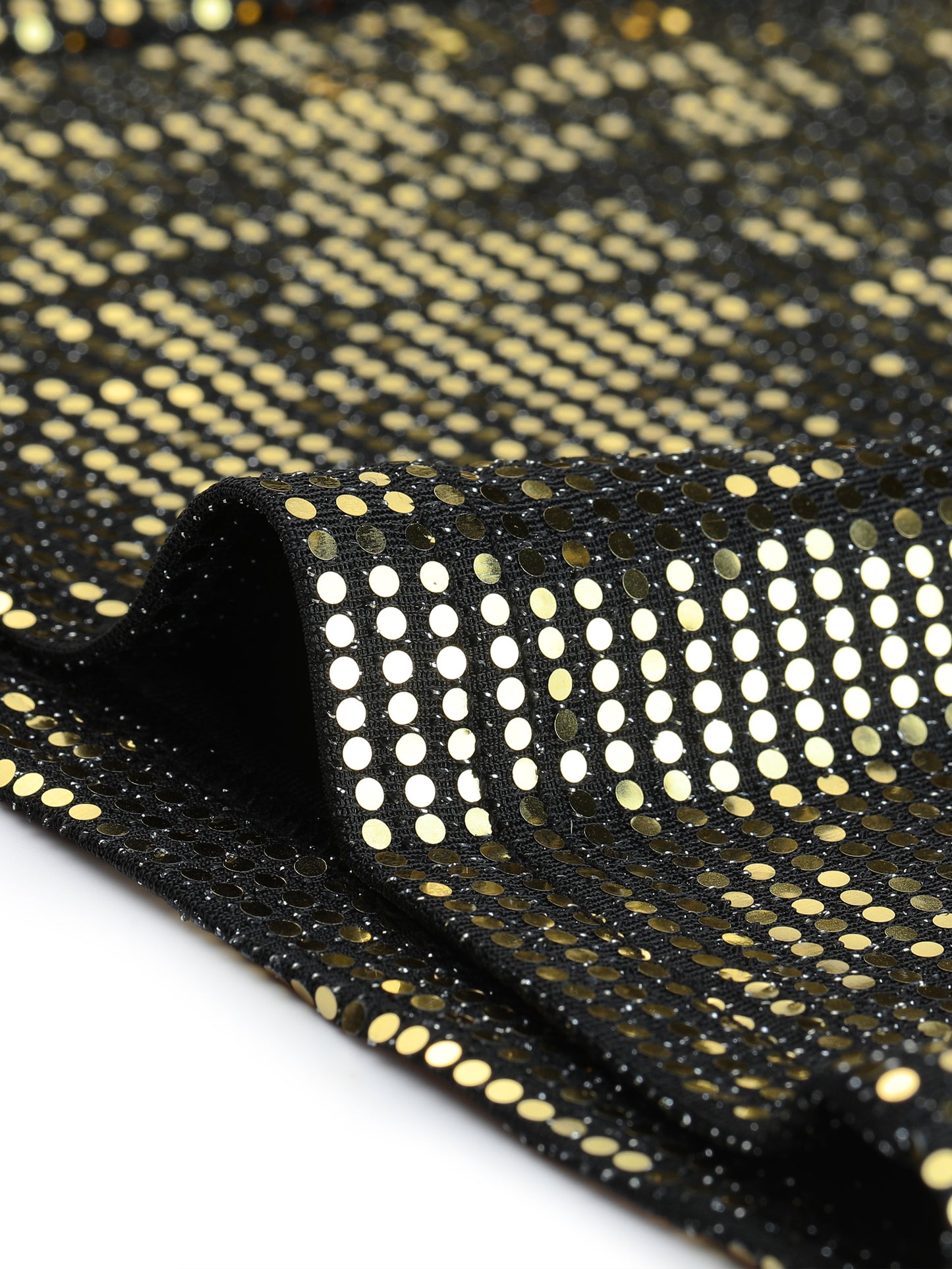 Women's Sequin Flare Pants High Waist Stretch 1980s Retro Vintage Sparkle Long Bell Bottoms
