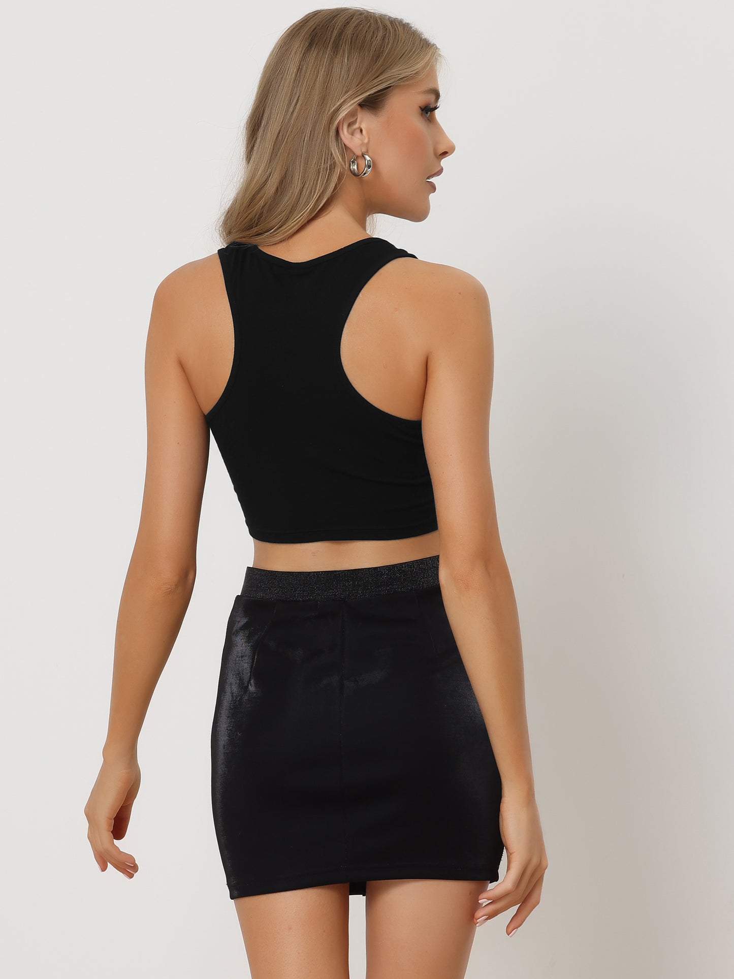 Women's Sleeveless Summer Crop Tank Top