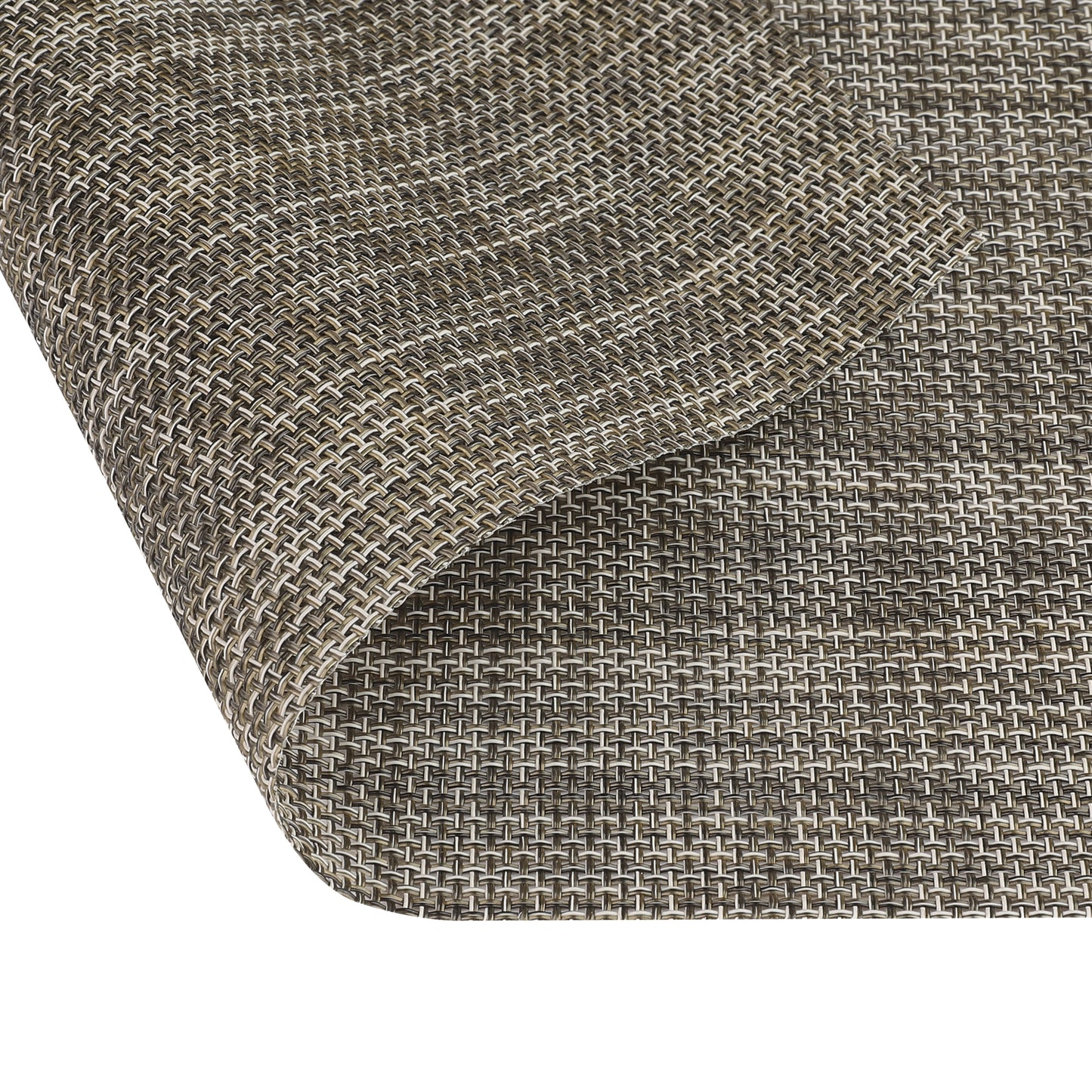 WovenTable Placemats Set of 6 Placemats Heat Resistant Water Proof Wipe Clean 18*12in