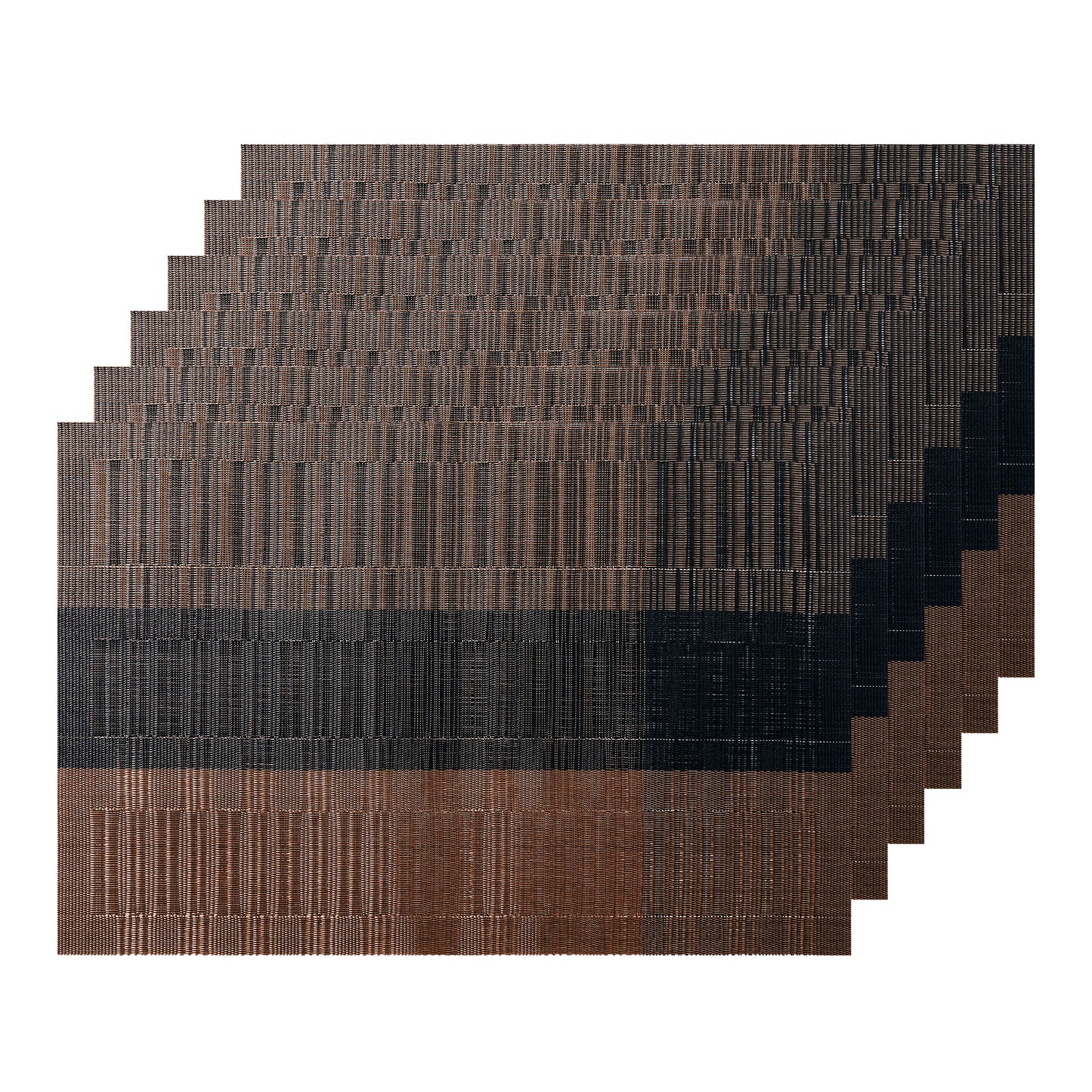 Juego de 6 manteles individuales de PVC resistentes al calor, lavables y antideslizantes, fáciles de limpiar, 45 x 30 cm