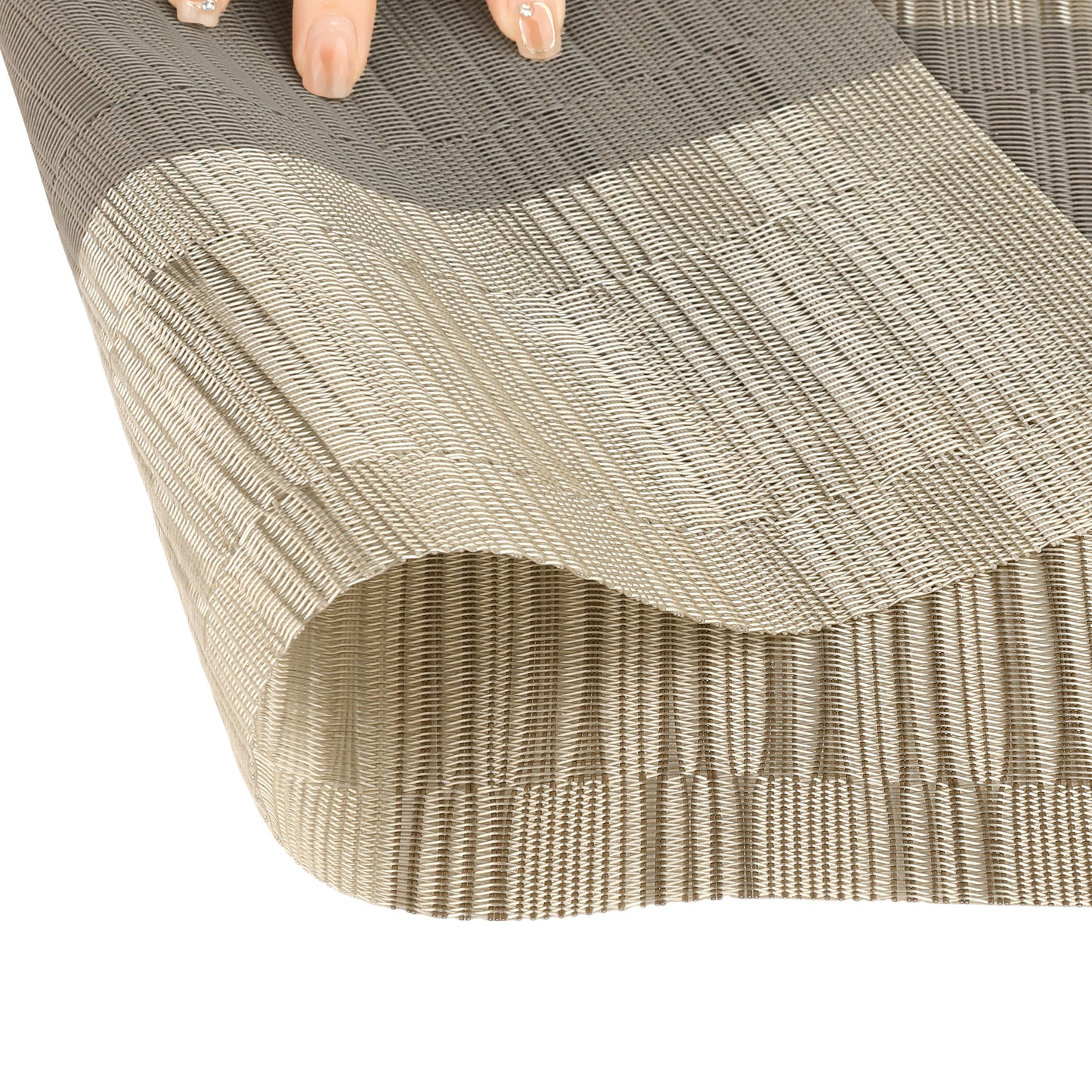 Juego de 6 manteles individuales de PVC resistentes al calor, lavables y antideslizantes, fáciles de limpiar, 45,7 x 30,5 cm