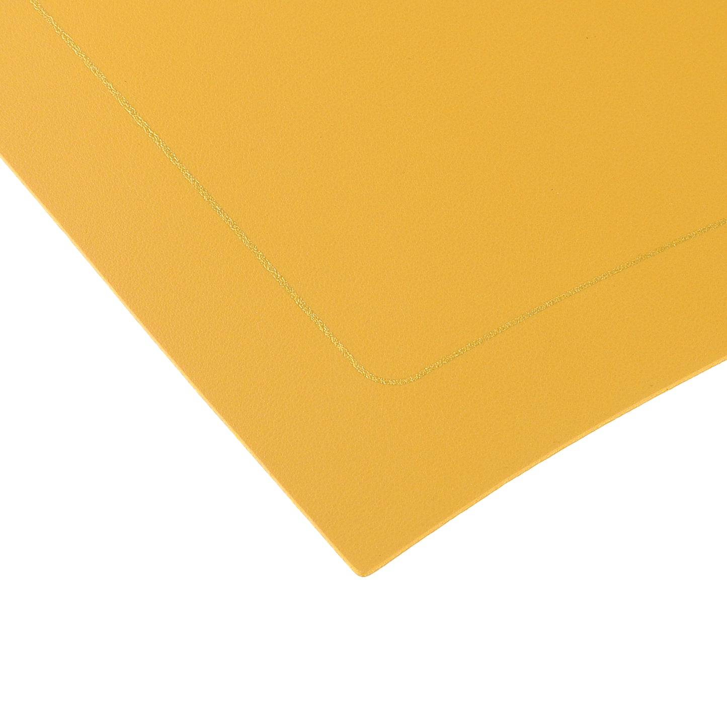 Round Table Placemats, Set of 6 Wedge Faux Leather Heat Resistant 20*12in
