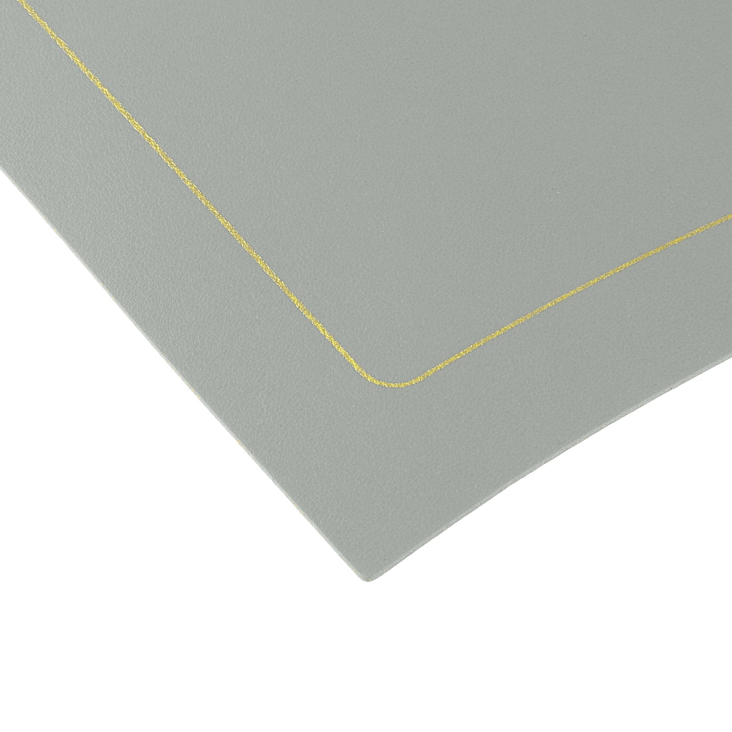 Round Table Placemats, Set of 6 Wedge Faux Leather Heat Resistant 20*12in