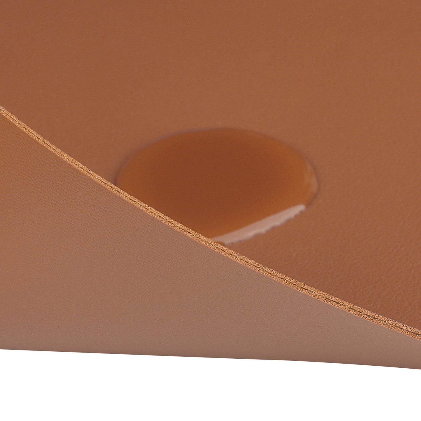 Round Table Placemats, Set of 6 Wedge Faux Leather Heat Resistant 20*12in