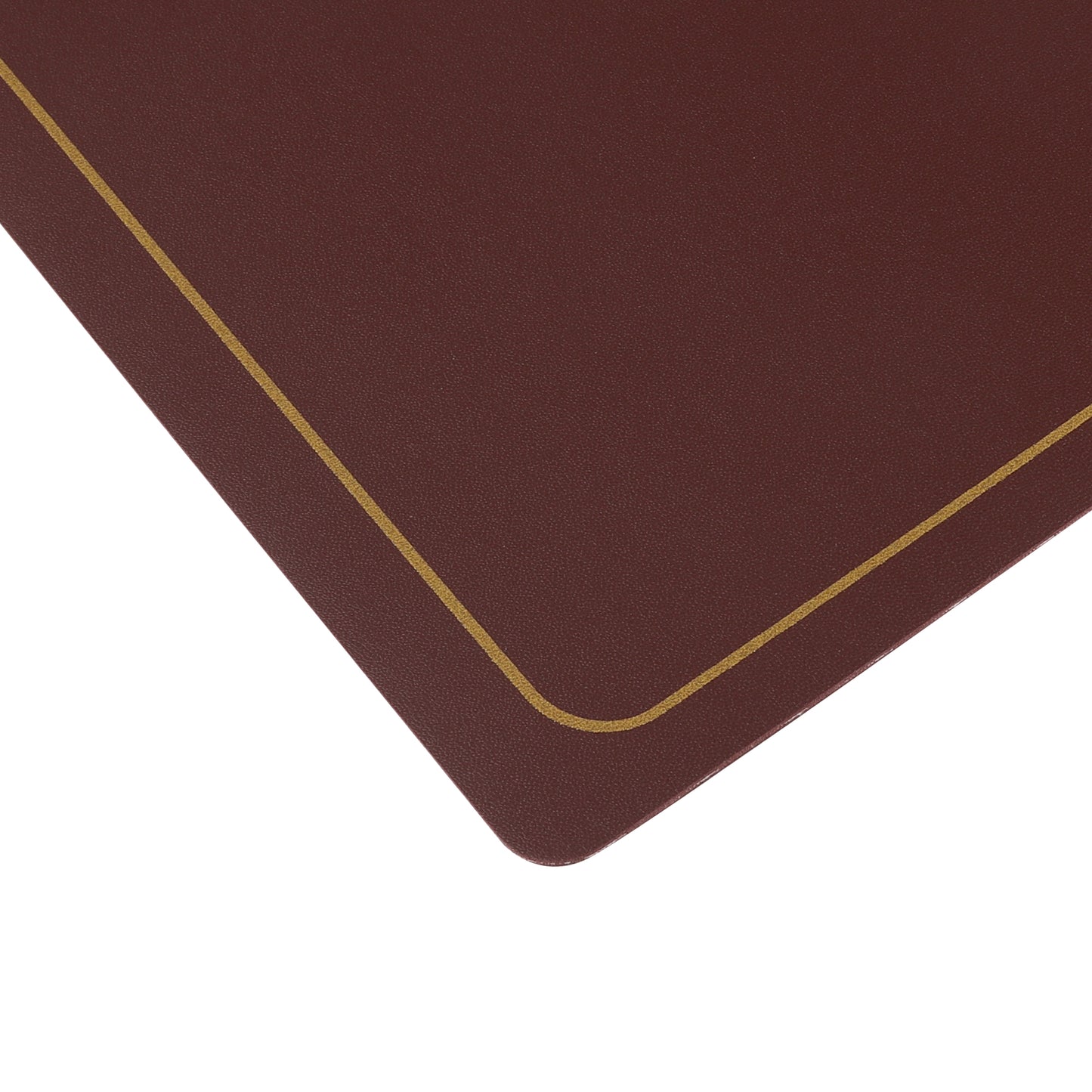 Set of 6 Faux Leather Placemats for Kitchen Dining Table Decor, Washable Wipeable 18*12in