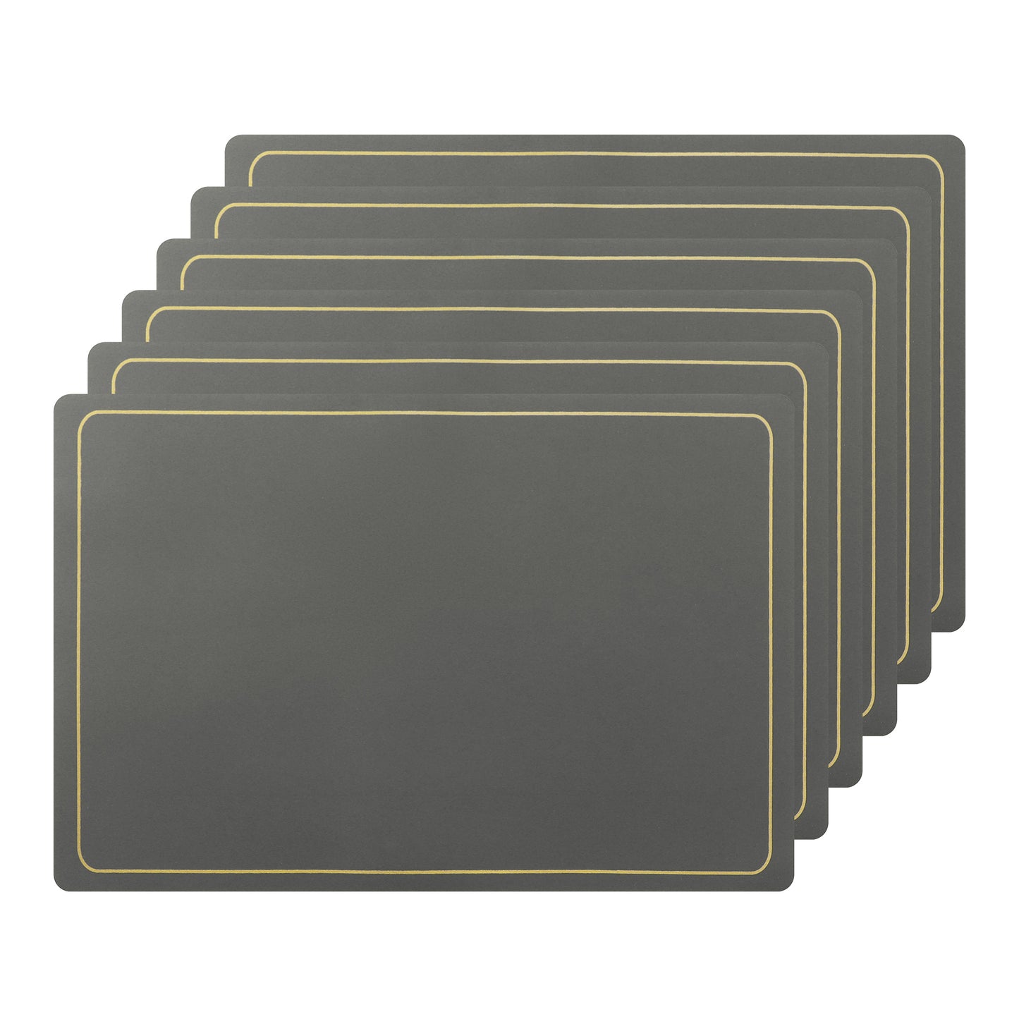 Juego de 6 manteles individuales de piel sintética para decoración de mesa de cocina, lavables y lavables, 45,7 x 30,5 cm