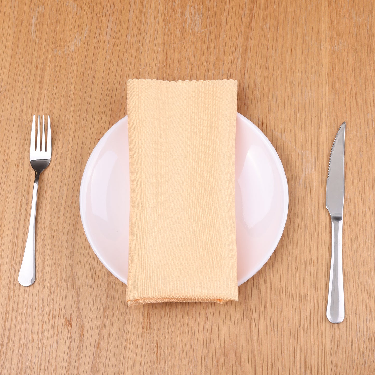 6 Pack Solid Washable Fabric Napkins, Polyester Cloth Napkins, Perfect for Weddings 19*19in