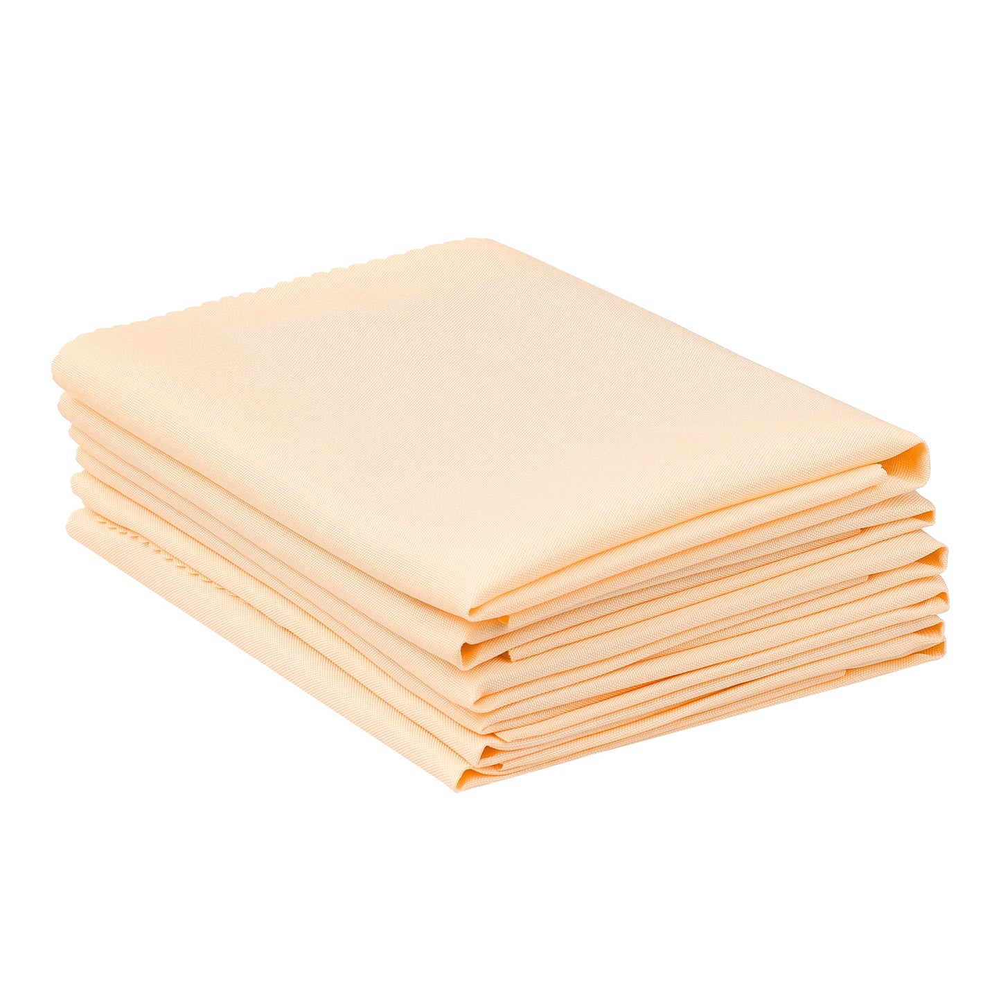 6 Pack Solid Washable Fabric Napkins, Polyester Cloth Napkins, Perfect for Weddings 19*19in