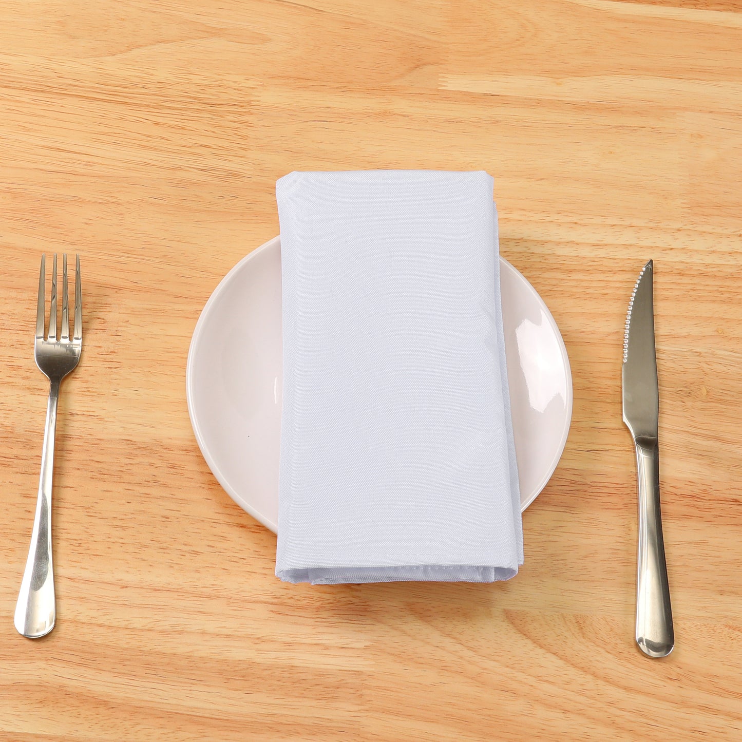 6 Pack Polyester Napkins, Good Choice of Napkins for Wedding Restaurant Cocktail Party 18*18in