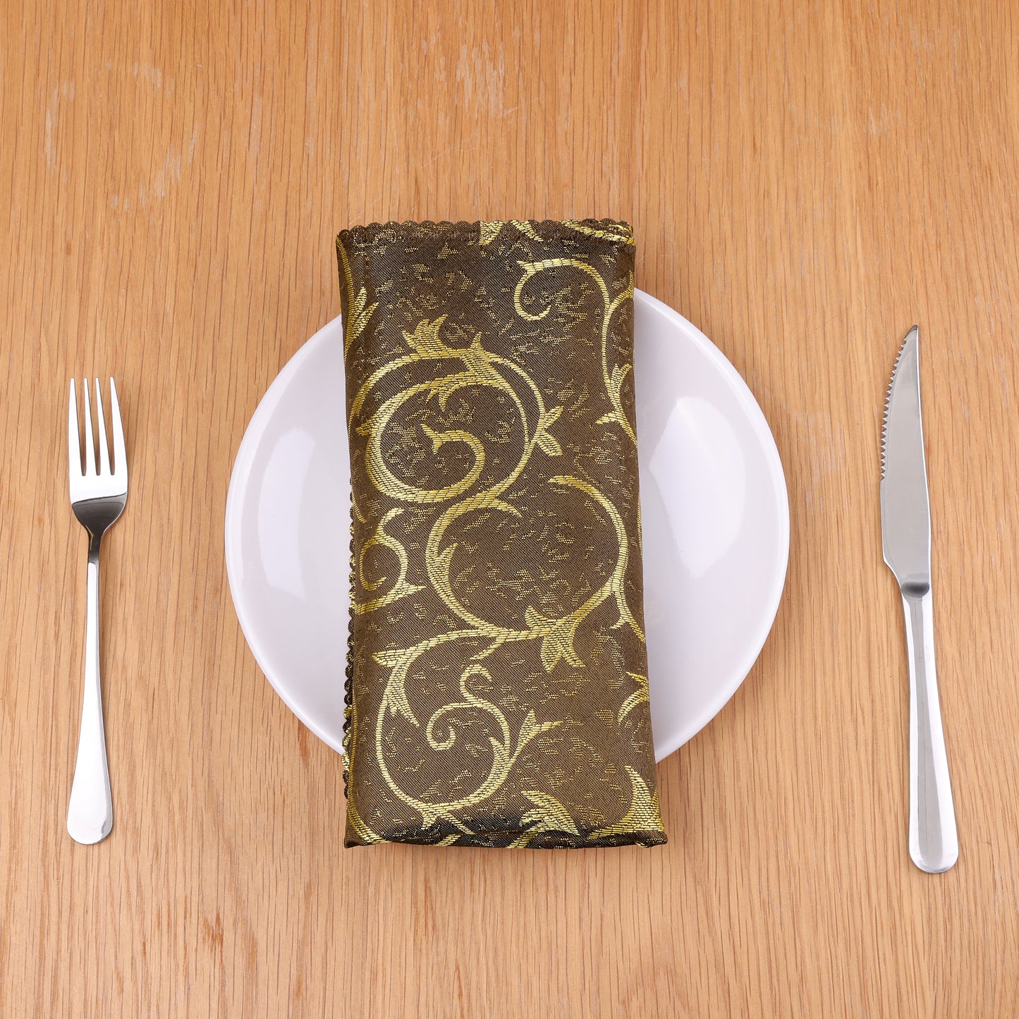 6 Pack Elegance Napkins, Floral Dinner Napkins for Party, Kitchen and Holiday 19*19in