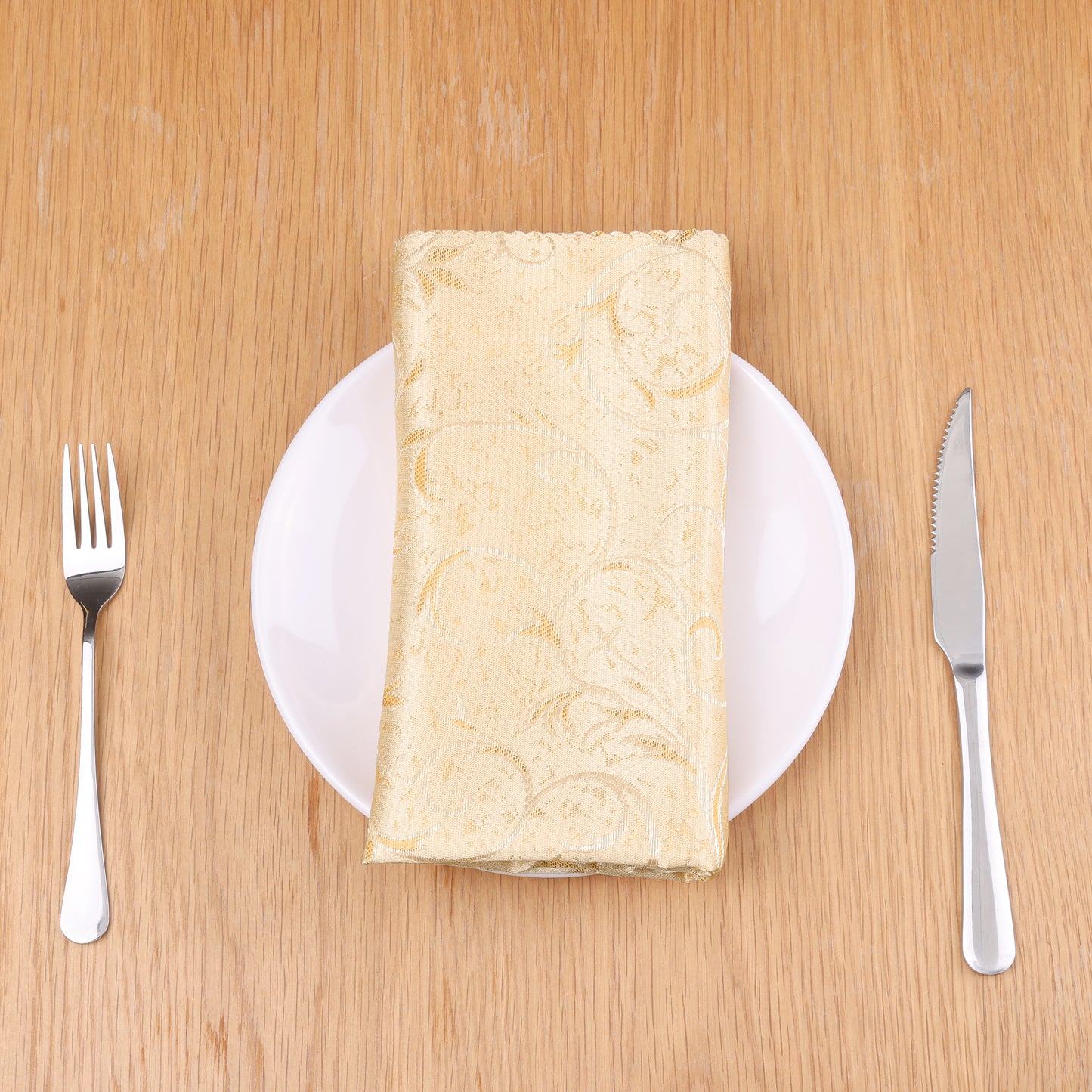 6 Pack Elegance Napkins, Floral Dinner Napkins for Party, Kitchen and Holiday 19*19in