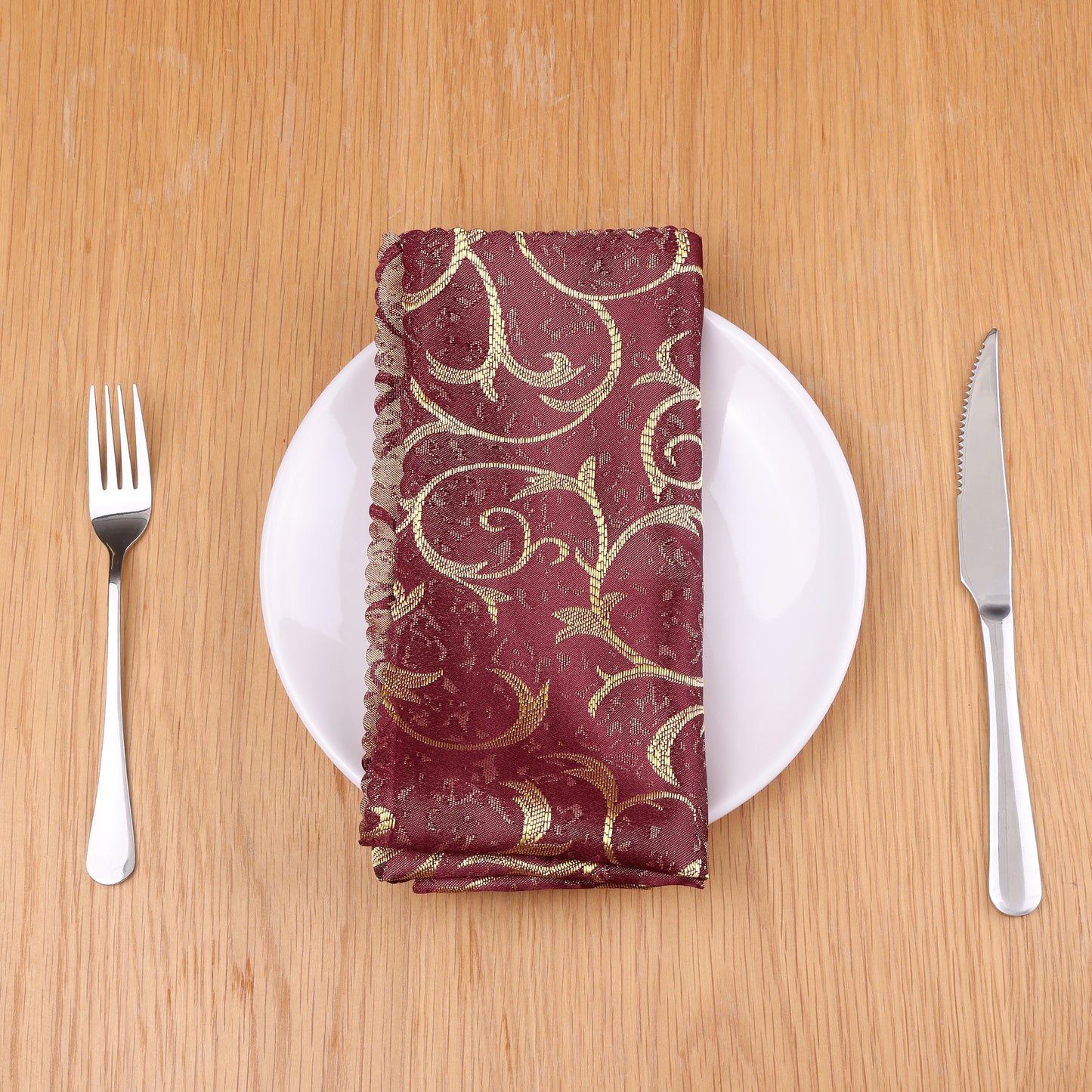 6 Pack Elegance Napkins, Floral Dinner Napkins for Party, Kitchen and Holiday 19*19in