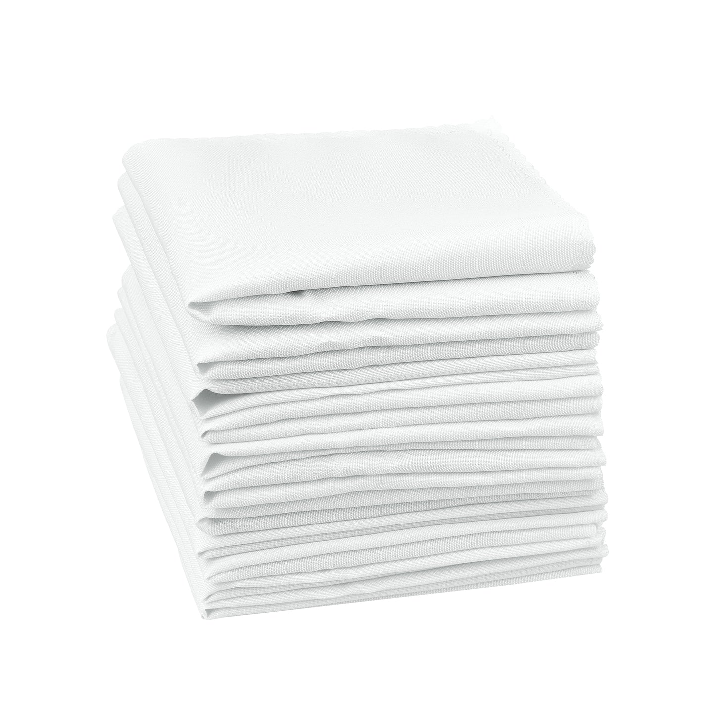 12 Pack Polyester Cloth Napkins, Great Napkins for Parties Weddings 12*12in