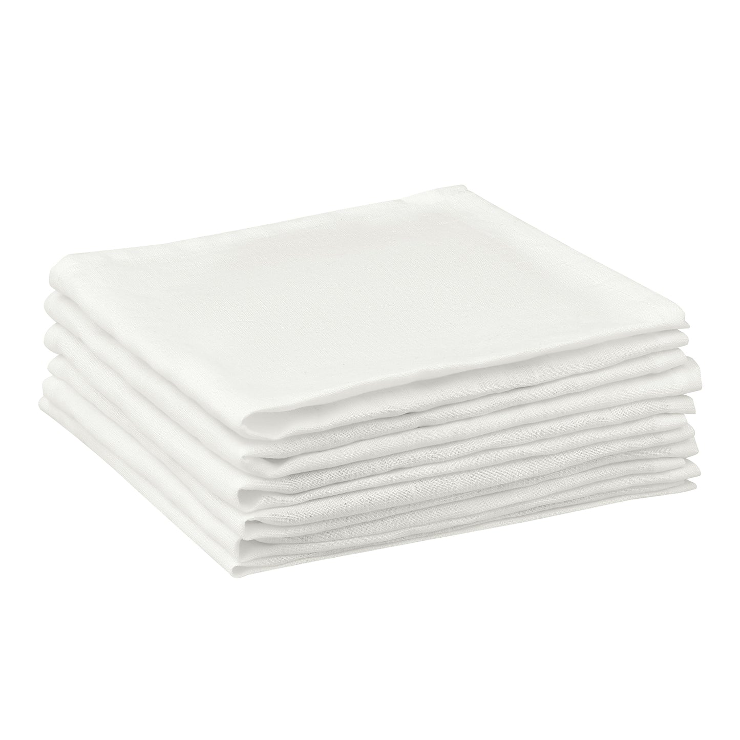6 Pack Soft Cotton Gauze Cloth Napkins, Bulk Linen Dinner Napkins 14*14in