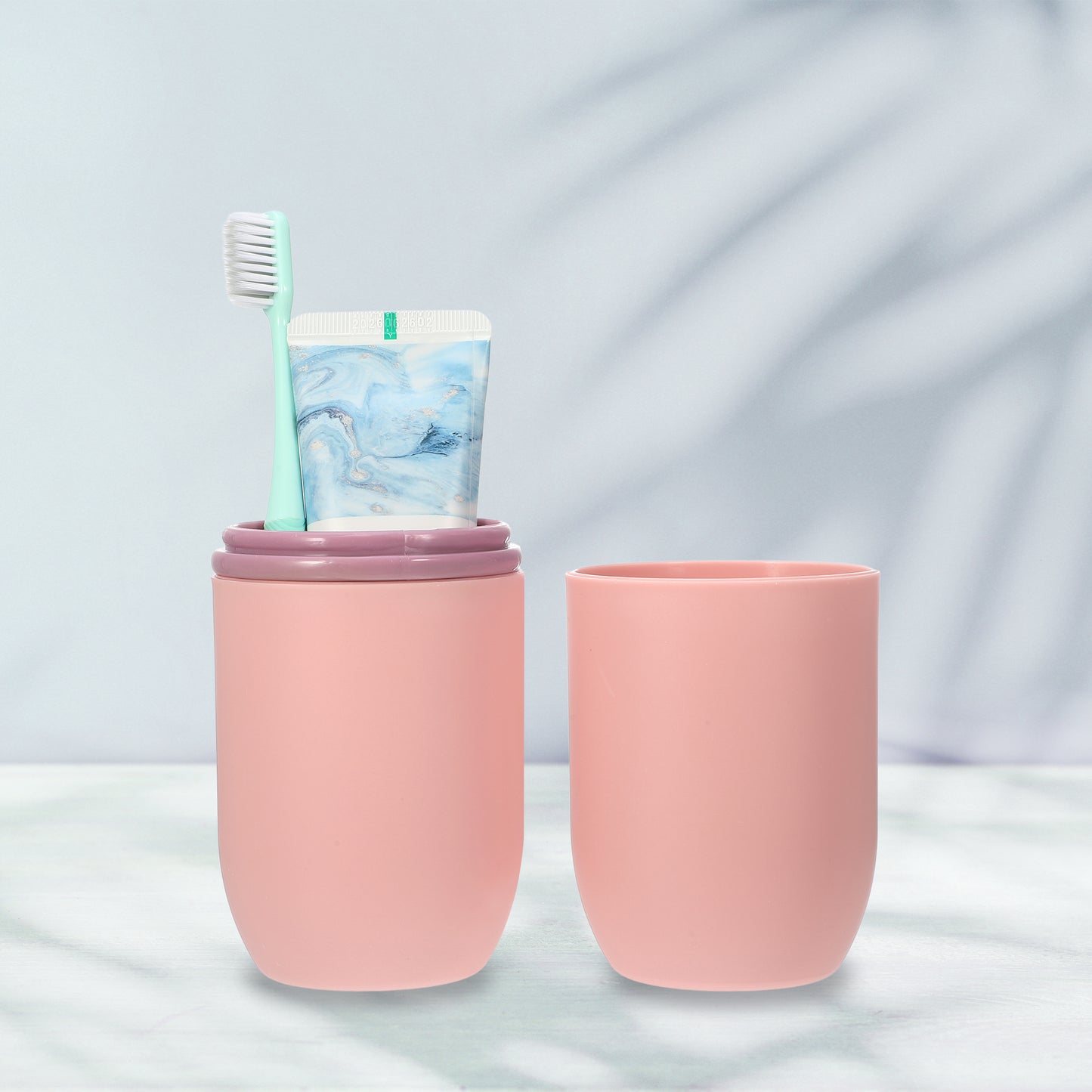 Lightweight Traveling Toothbrush Holders Case, 7.87"x2.87" Pink