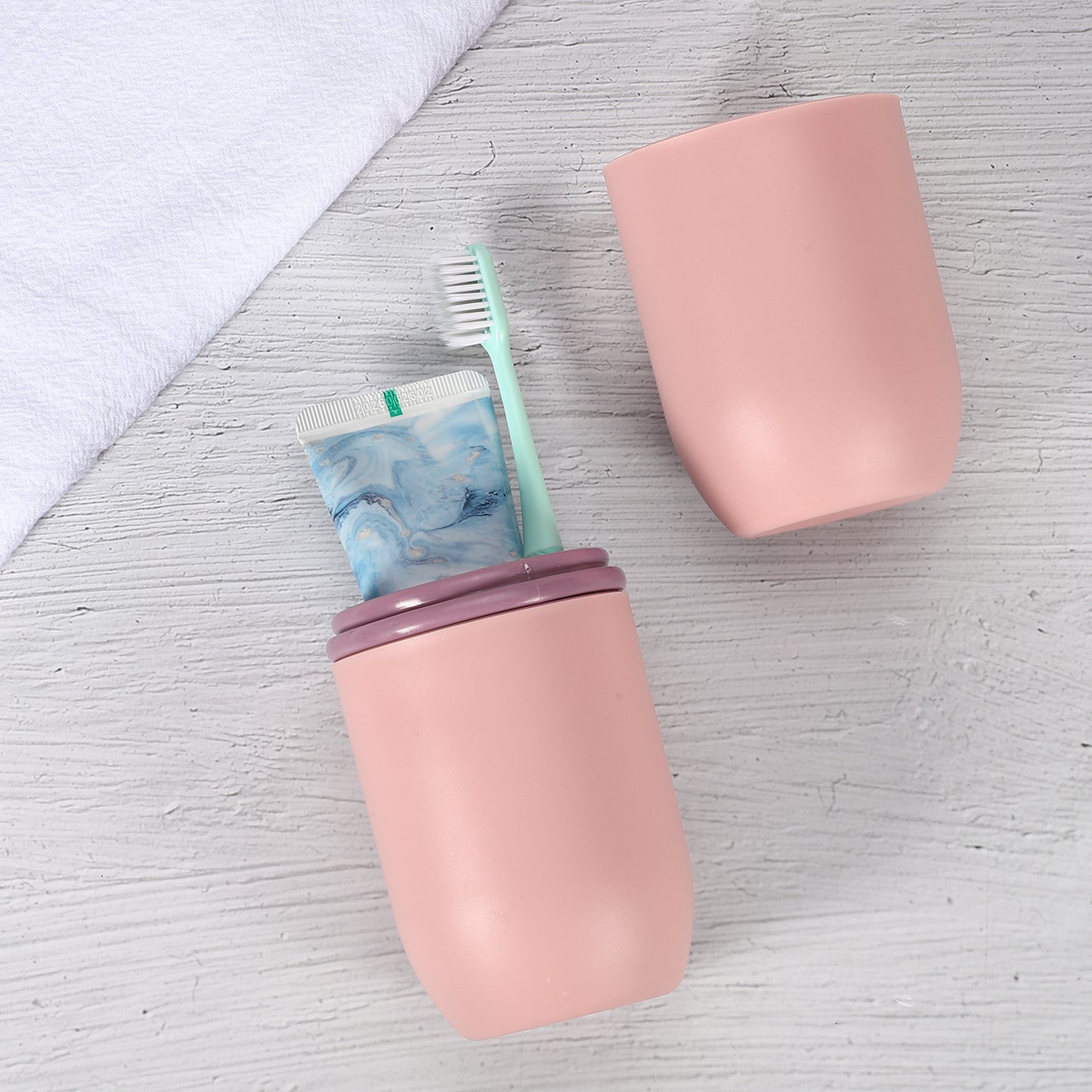 Lightweight Traveling Toothbrush Holders Case, 7.87"x2.87" Pink