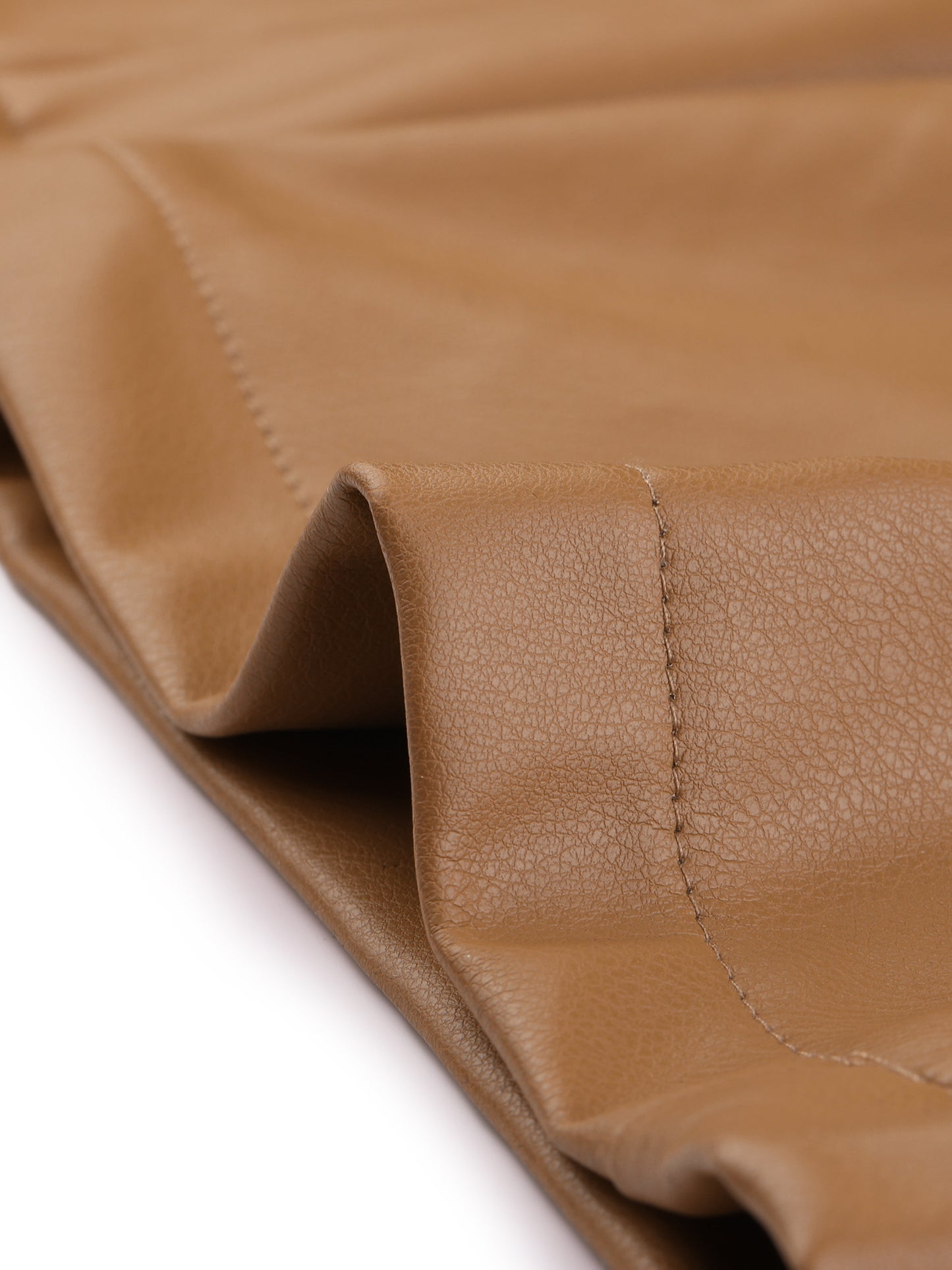 Women's High Waist Straight Leg Punk PU Trousers Faux Leather Pants