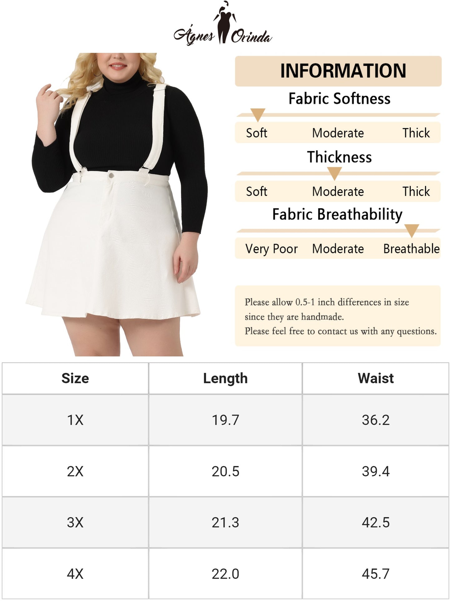 Women Plus Size Suspender Skirt Adjustable Strap Braces Mini Denim Overalls Dress