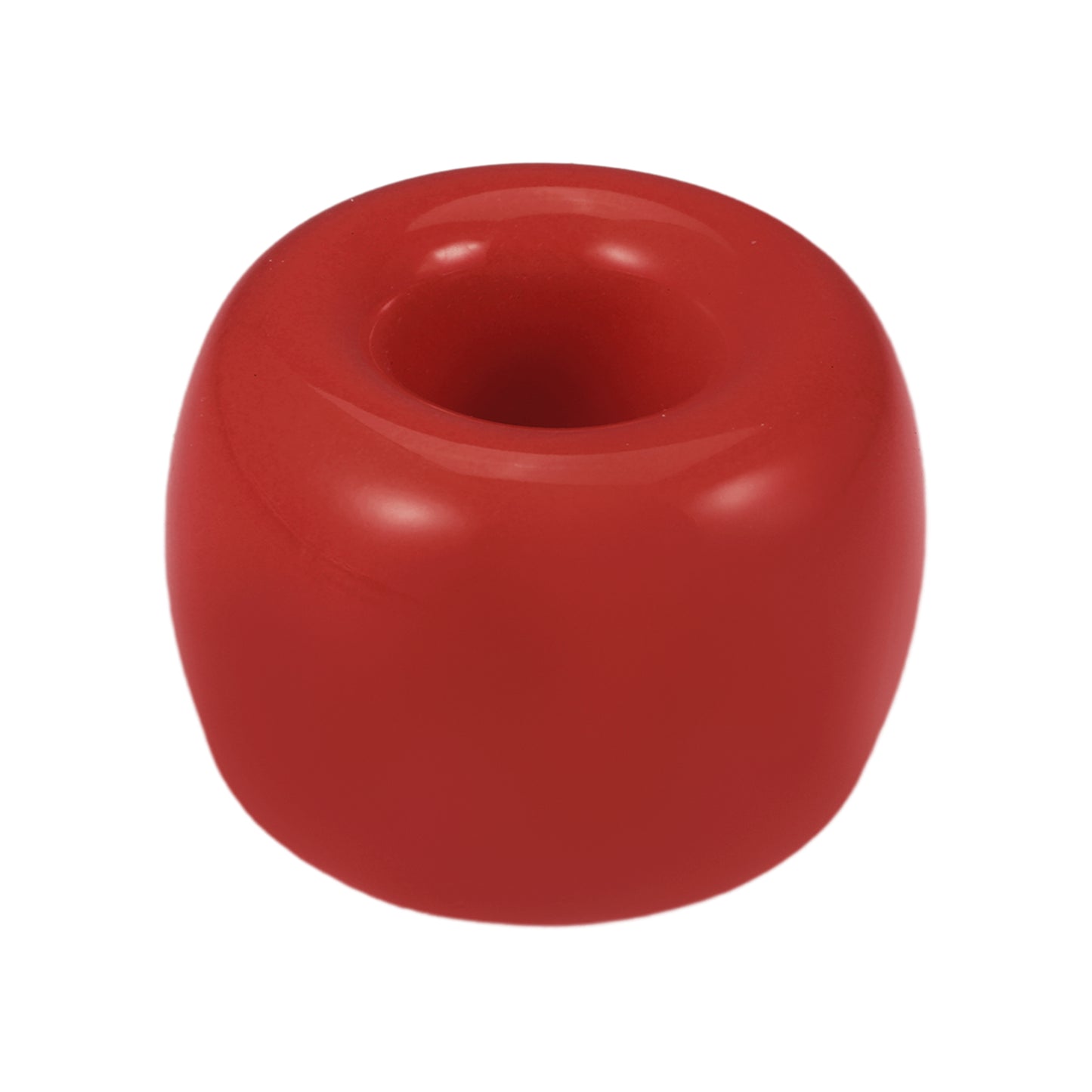 Round Mini Ceramic Toothbrush Holder for Bathroom, 1.65"x1.18" Red
