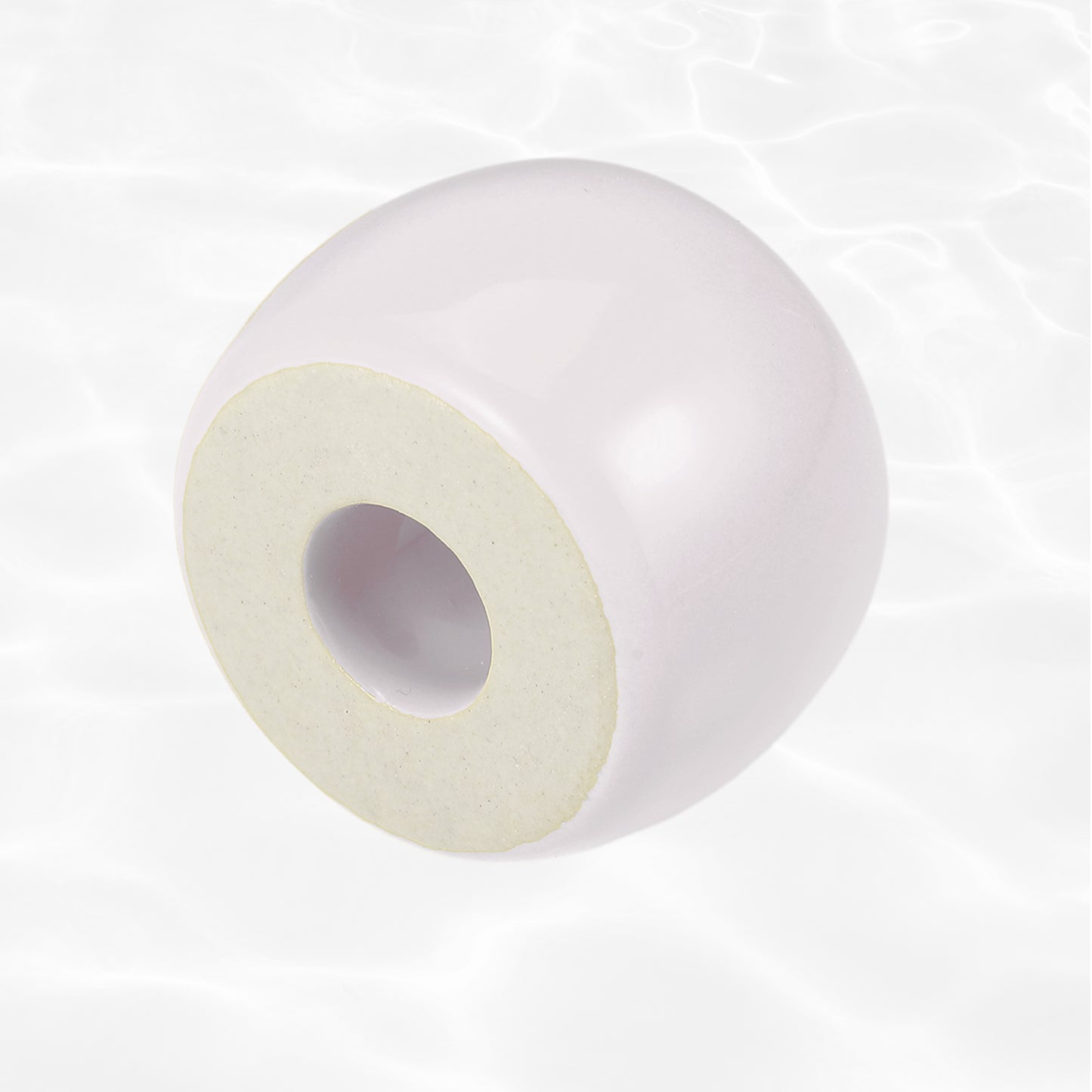 Round Mini Ceramic Toothbrush Holder for Bathroom, 1.65"x1.18" Purple