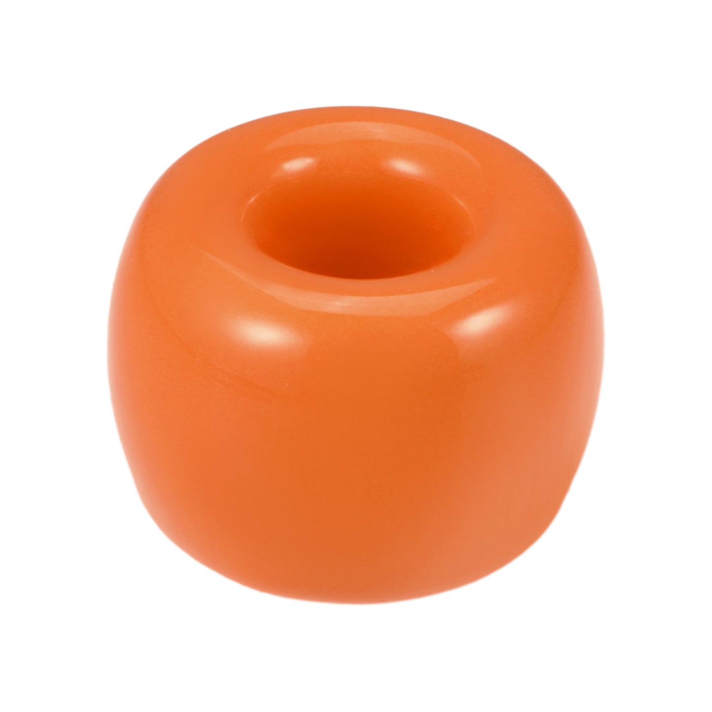Round Mini Ceramic Toothbrush Holder for Bathroom, 1.65"x1.18" Orange
