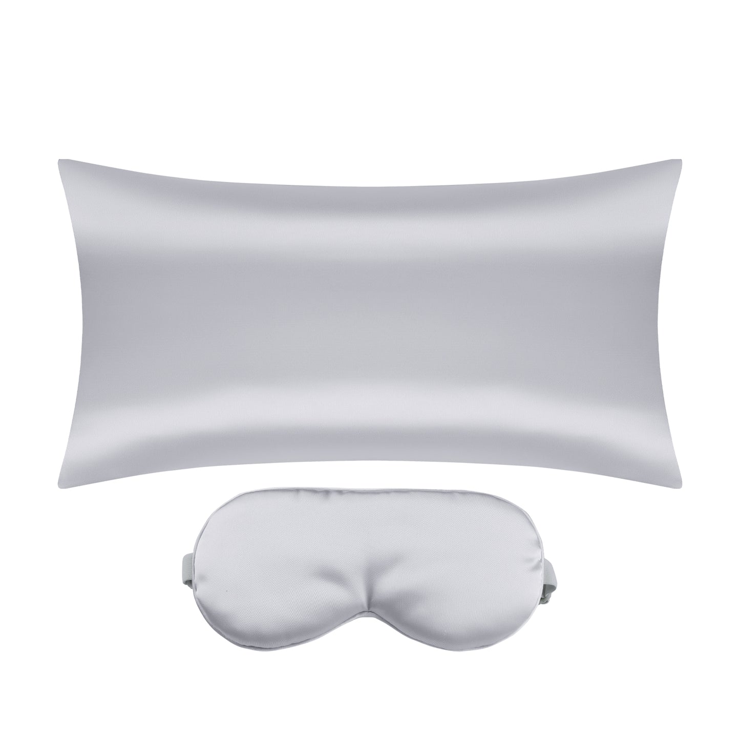 Satin Pillowcase with 1 Pcs for Hair and Skin with Hidden Zipper, Breathable Pillow Case Sleep Mask
