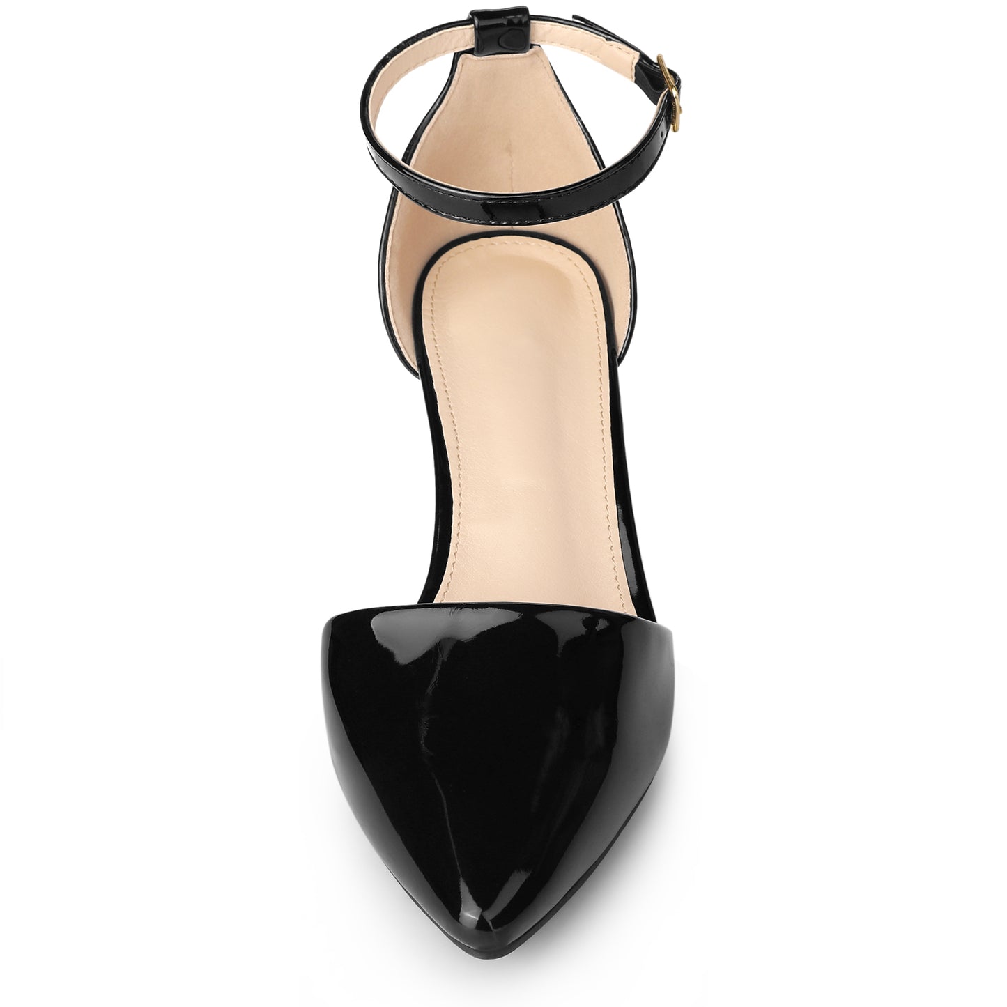 Women's Pump Pointed Closed Toe Low Chunky Heels Pumps