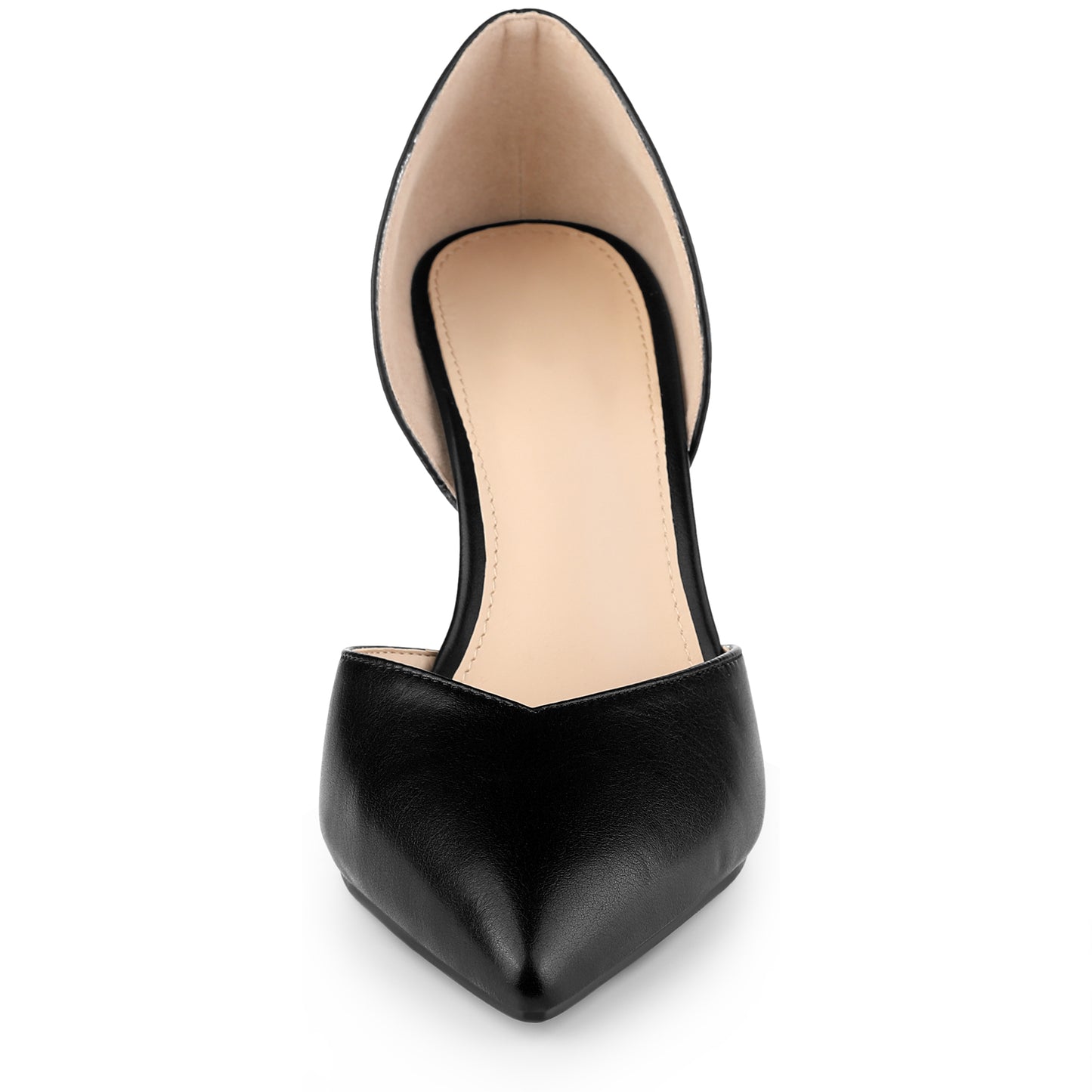 Zapatos de vestir de tacón alto y aguja con punta cerrada y sin cordones para mujer