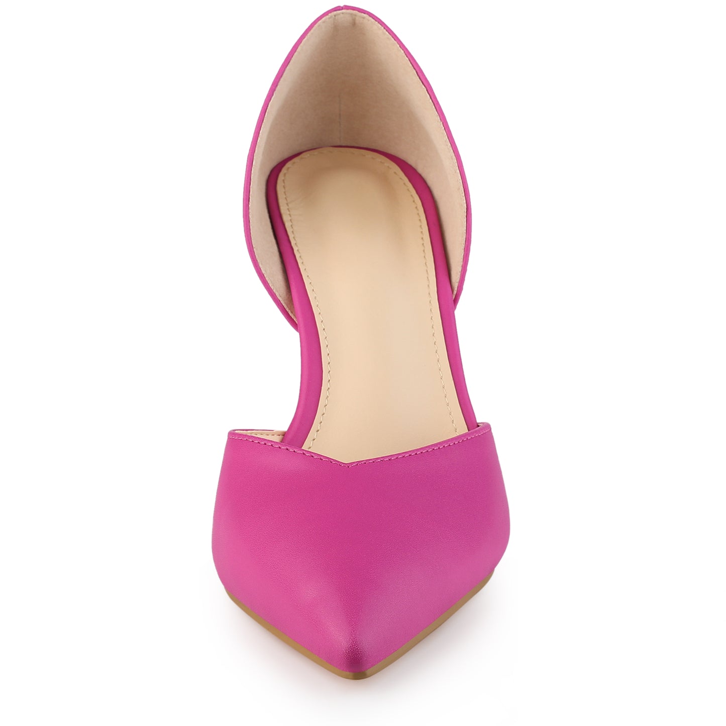 Zapatos de vestir de tacón alto y aguja con punta cerrada y sin cordones para mujer