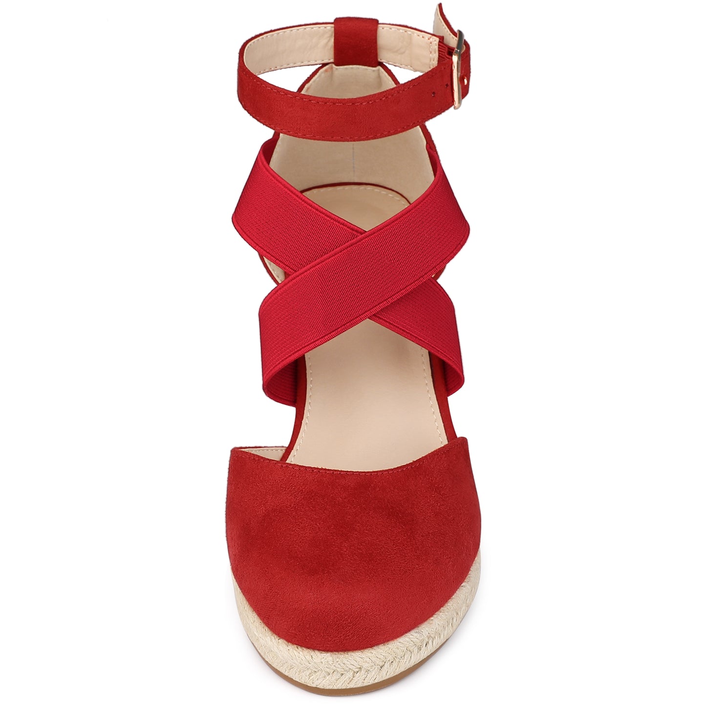 Women's Espadrilles Closed Toe Wedges Heels Sandals