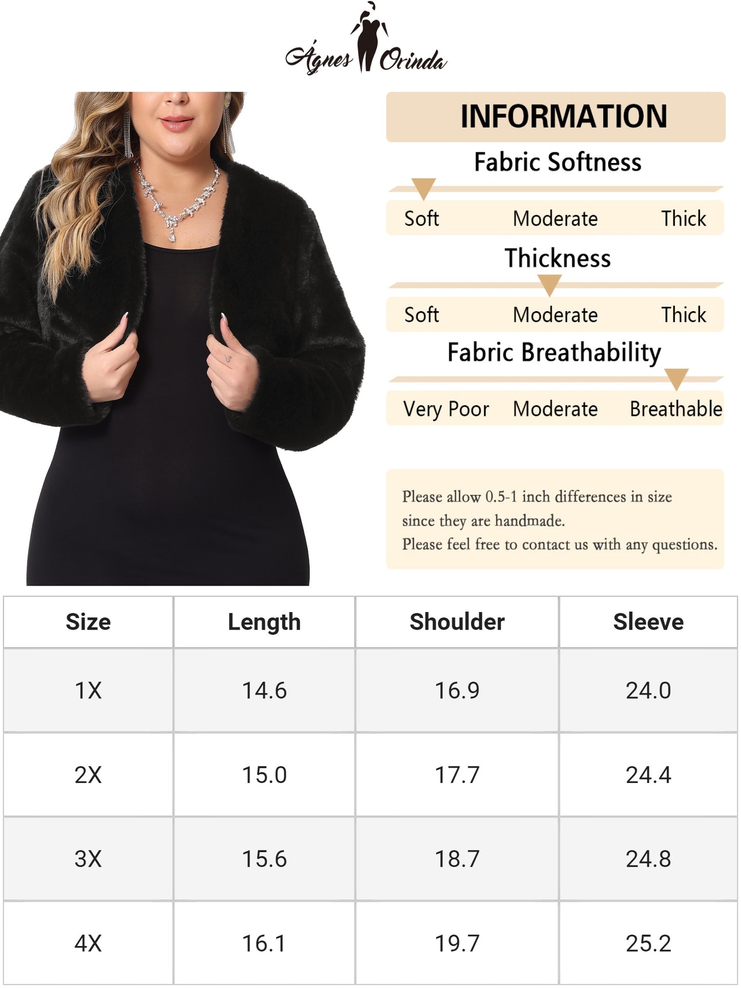 Chaqueta de boda de talla grande para mujer, con parte delantera abierta, de piel sintética, tipo bolero, abrigo corto