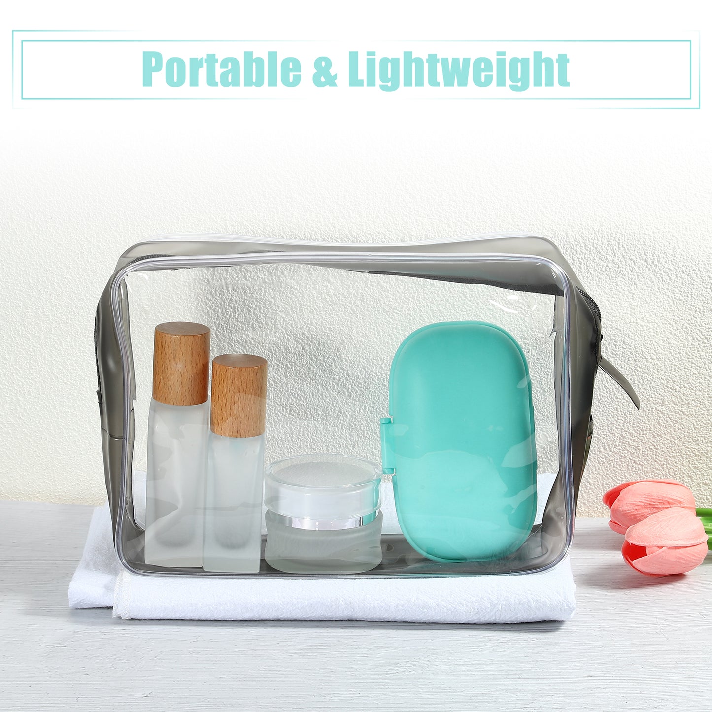 Travel Soap Dish, Plastic Portable Soap Box Box 4.80"x3.07" Blue